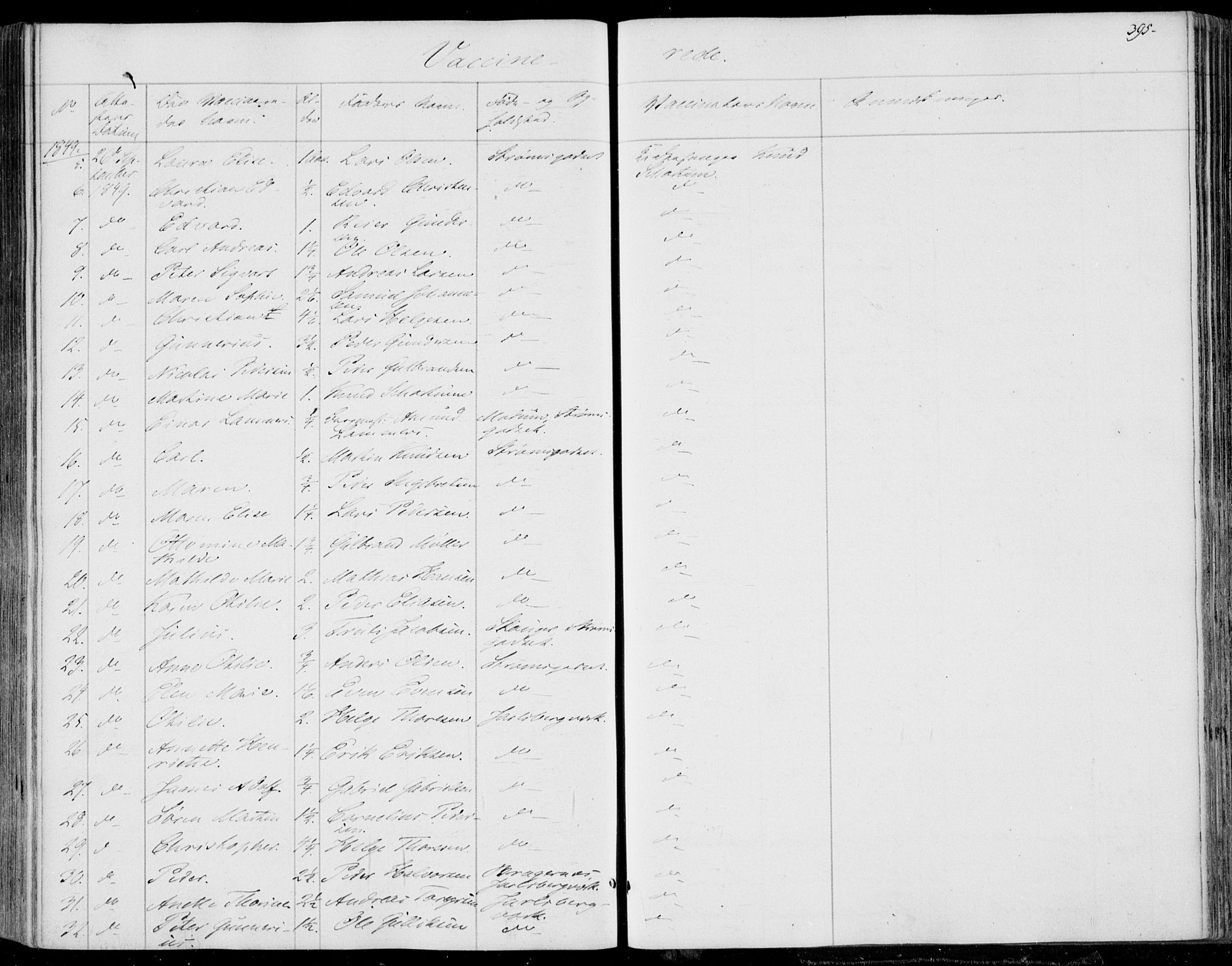 Skoger kirkebøker, SAKO/A-59/F/Fa/L0003: Parish register (official) no. I 3, 1842-1861, p. 395