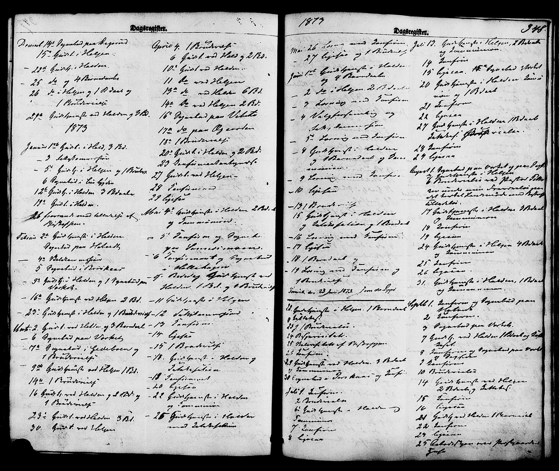 Holla kirkebøker, AV/SAKO-A-272/F/Fa/L0007: Parish register (official) no. 7, 1869-1881, p. 348