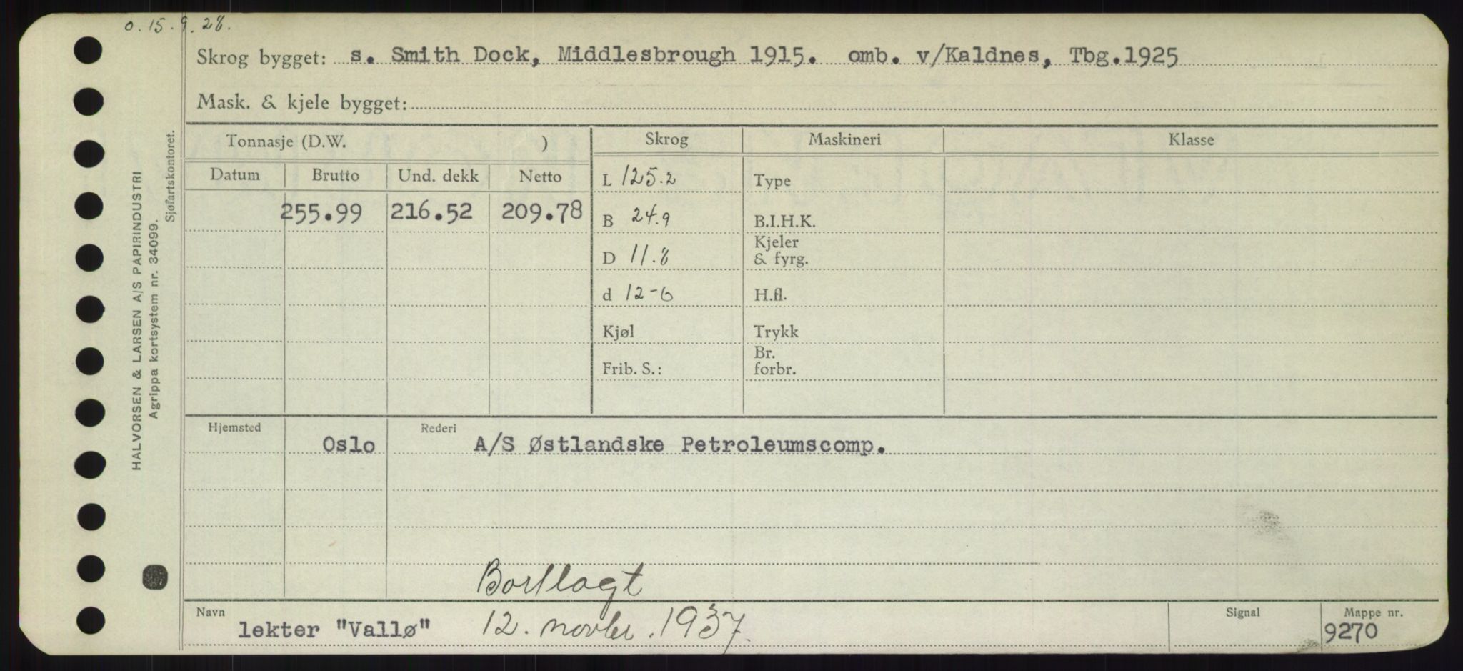 Sjøfartsdirektoratet med forløpere, Skipsmålingen, AV/RA-S-1627/H/Hd/L0040: Fartøy, U-Ve, p. 243