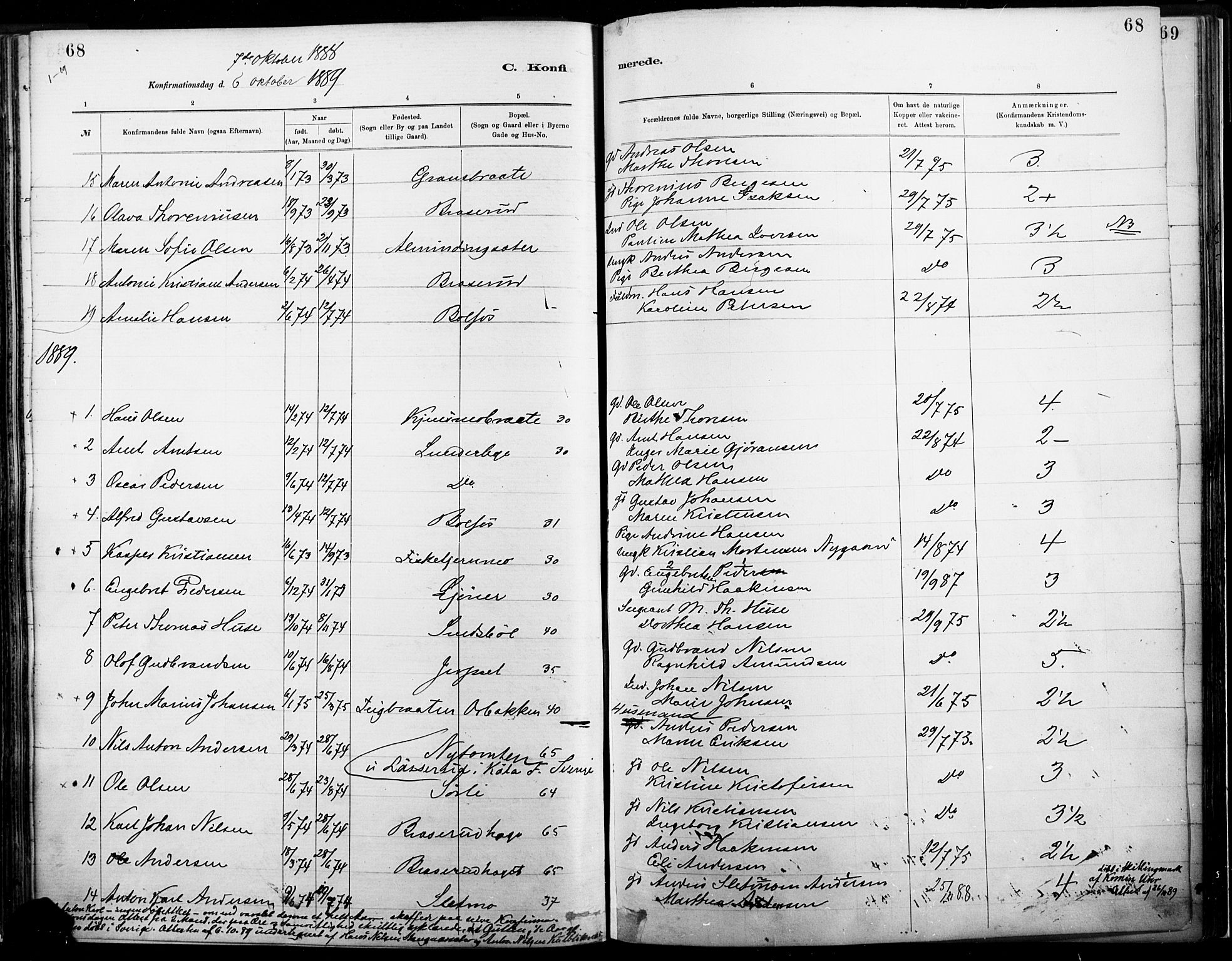 Eidskog prestekontor, SAH/PREST-026/H/Ha/Haa/L0004: Parish register (official) no. 4, 1884-1897, p. 68