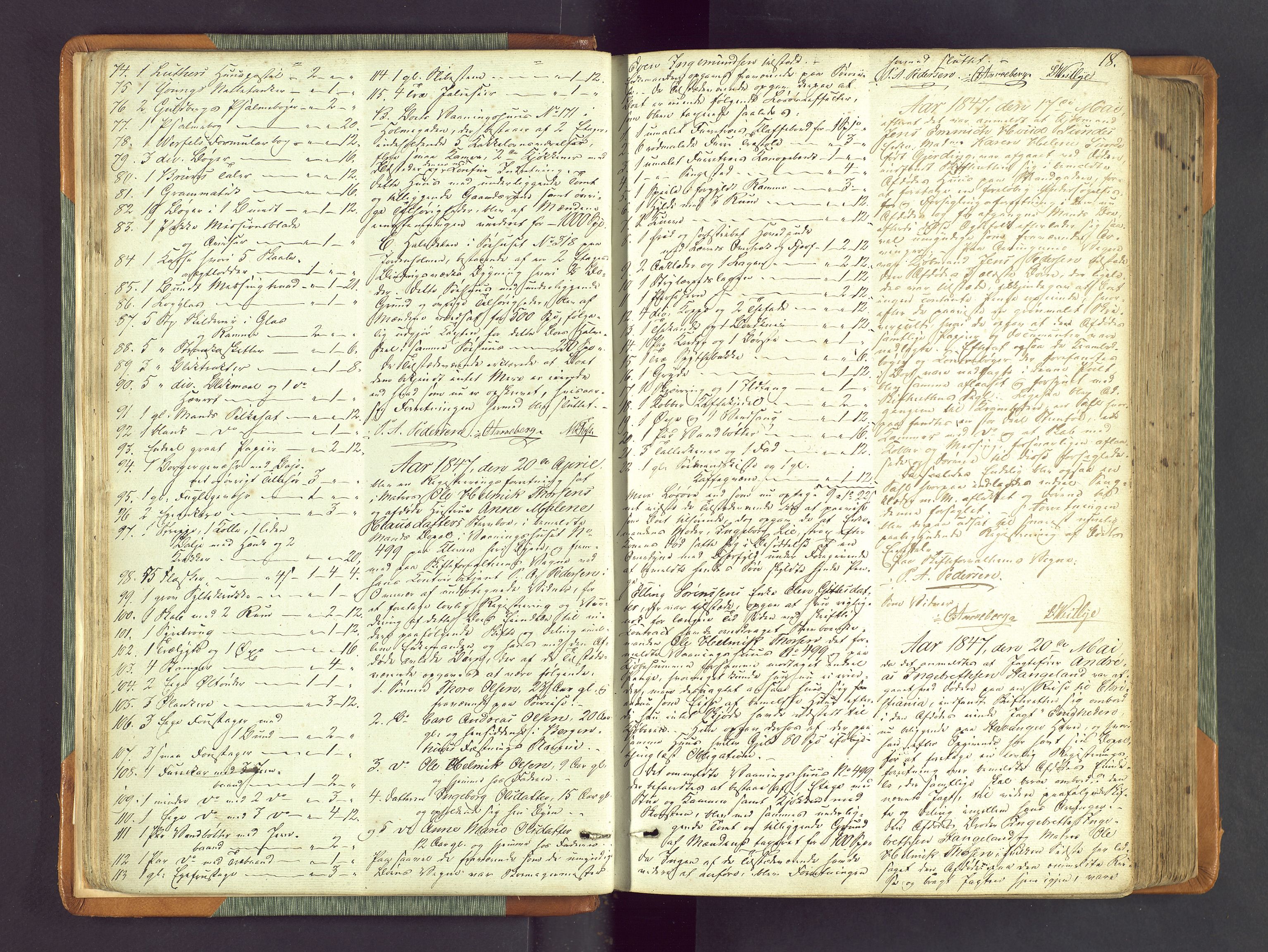 Stavanger byfogd, AV/SAST-A-101408/001/5/50/503BA/L0002: Registreringsprotokoll, 1846-1864, p. 18