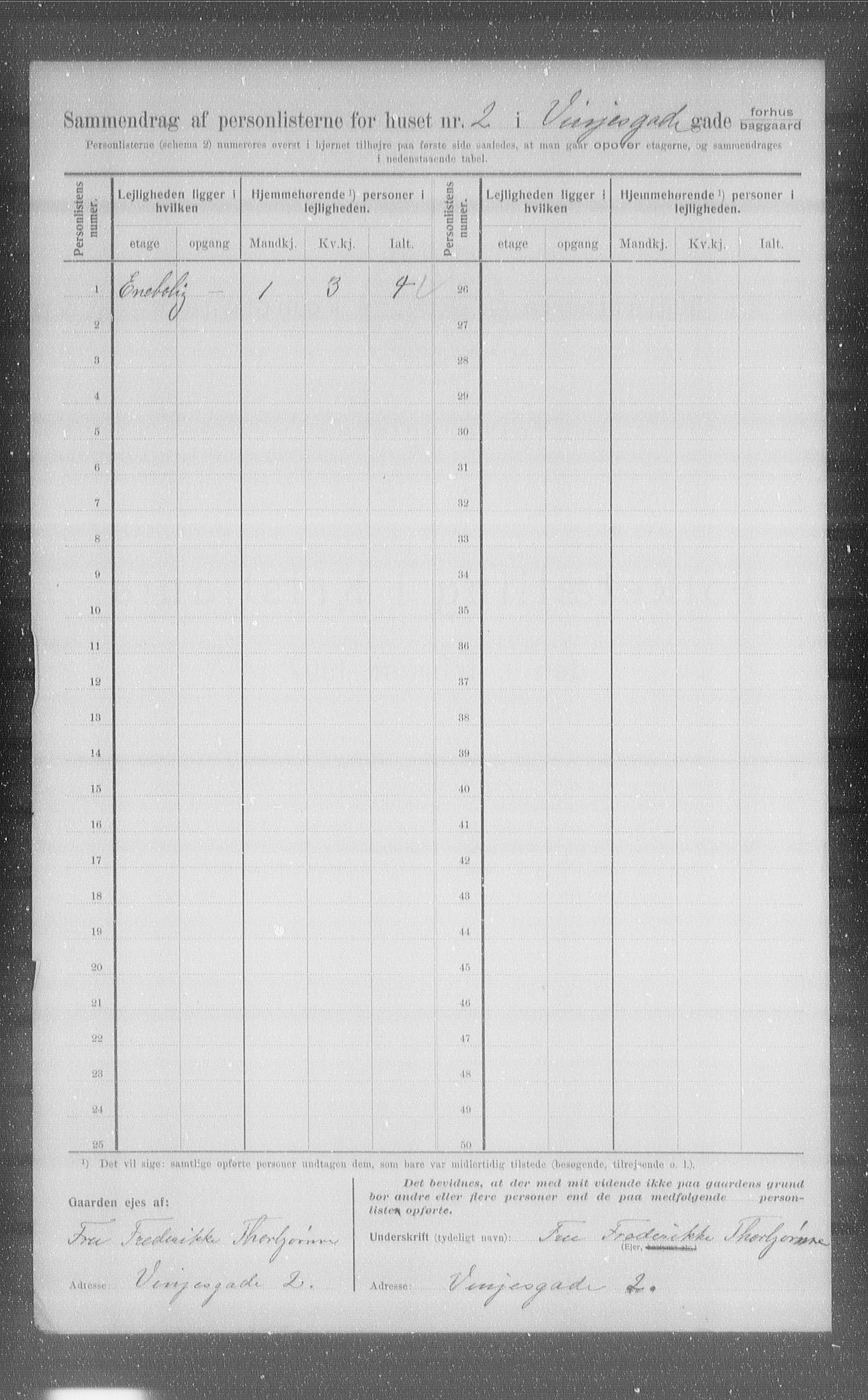 OBA, Municipal Census 1907 for Kristiania, 1907, p. 62926