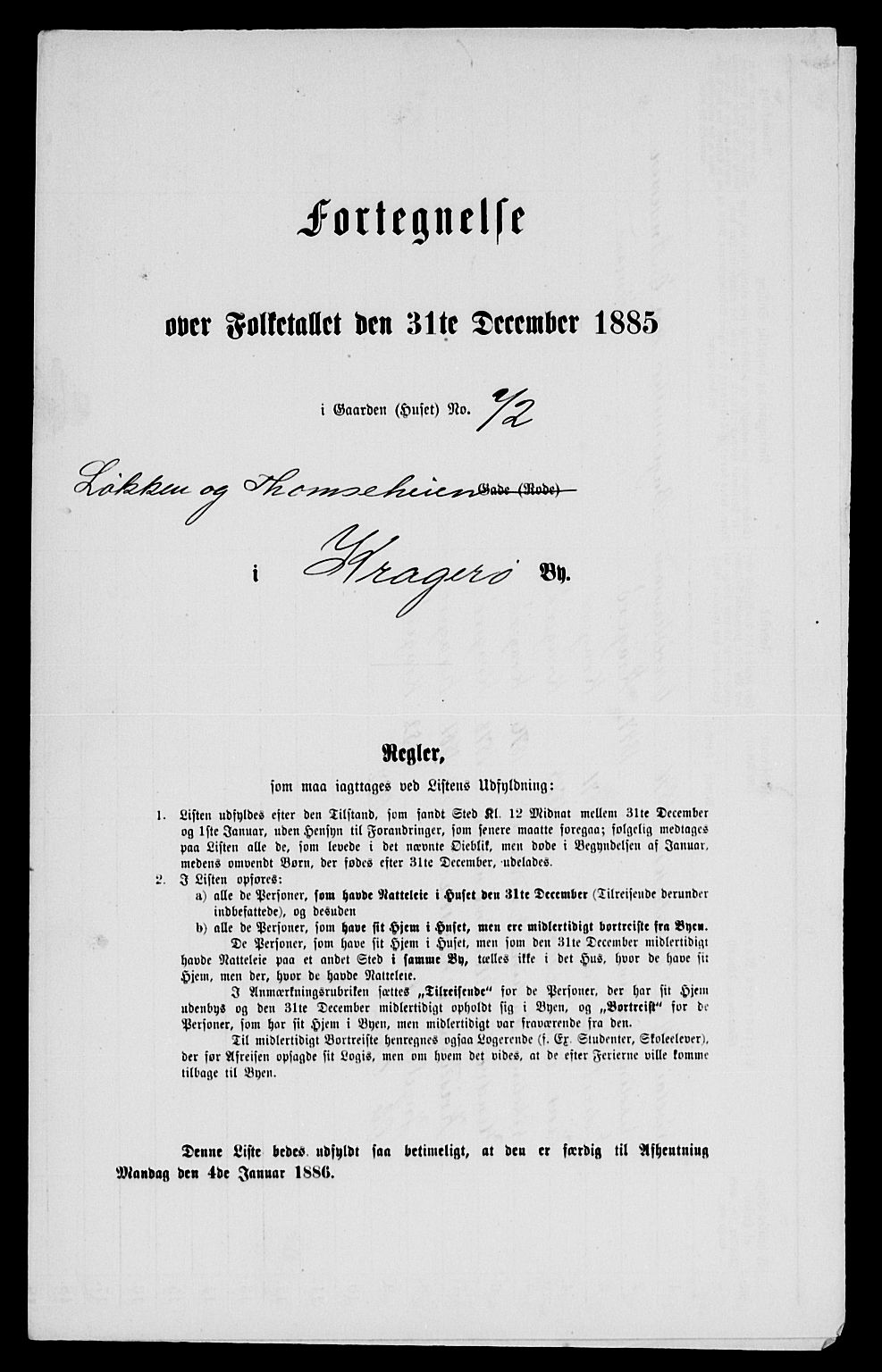 SAKO, 1885 census for 0801 Kragerø, 1885, p. 798