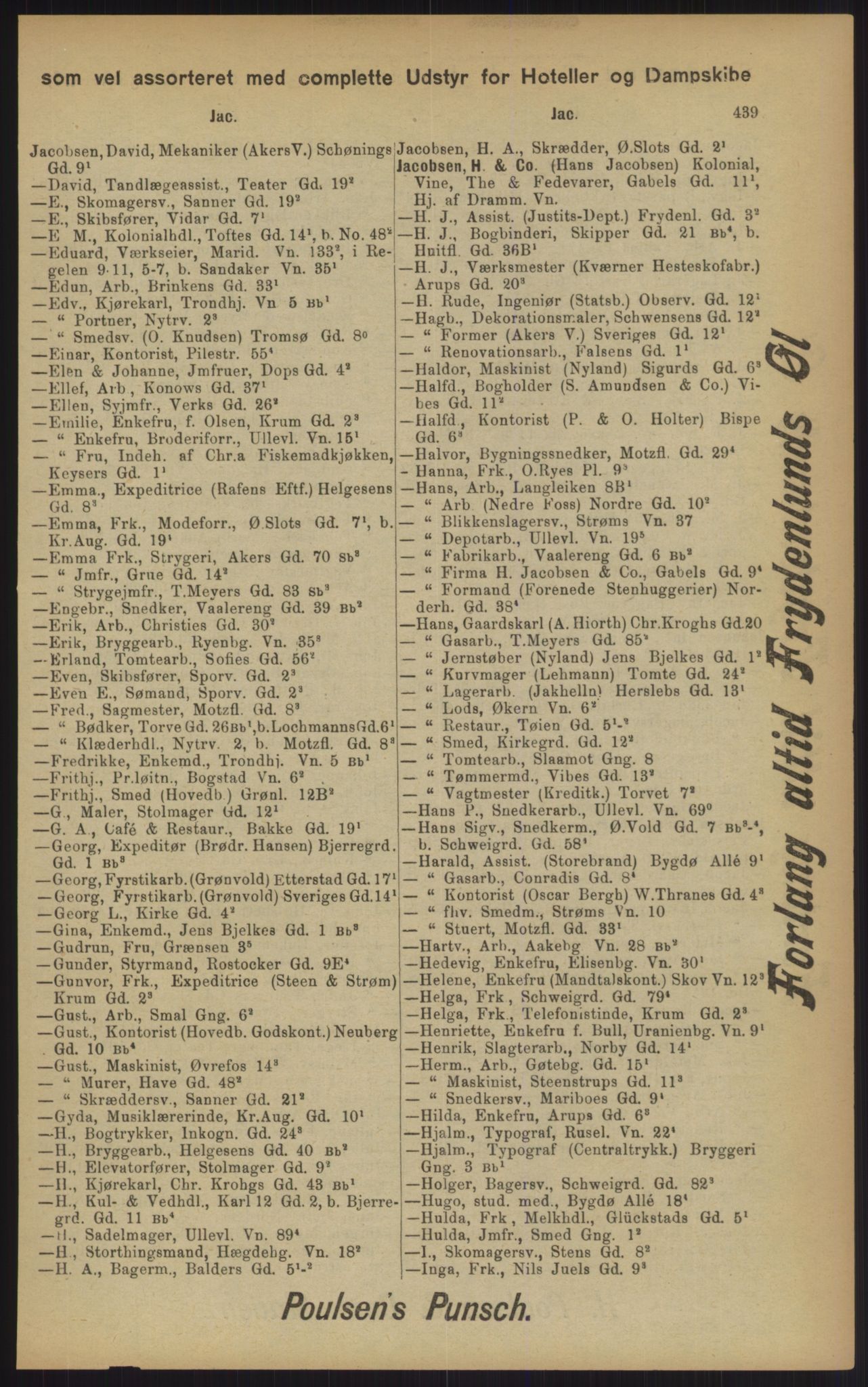 Kristiania/Oslo adressebok, PUBL/-, 1902, p. 439