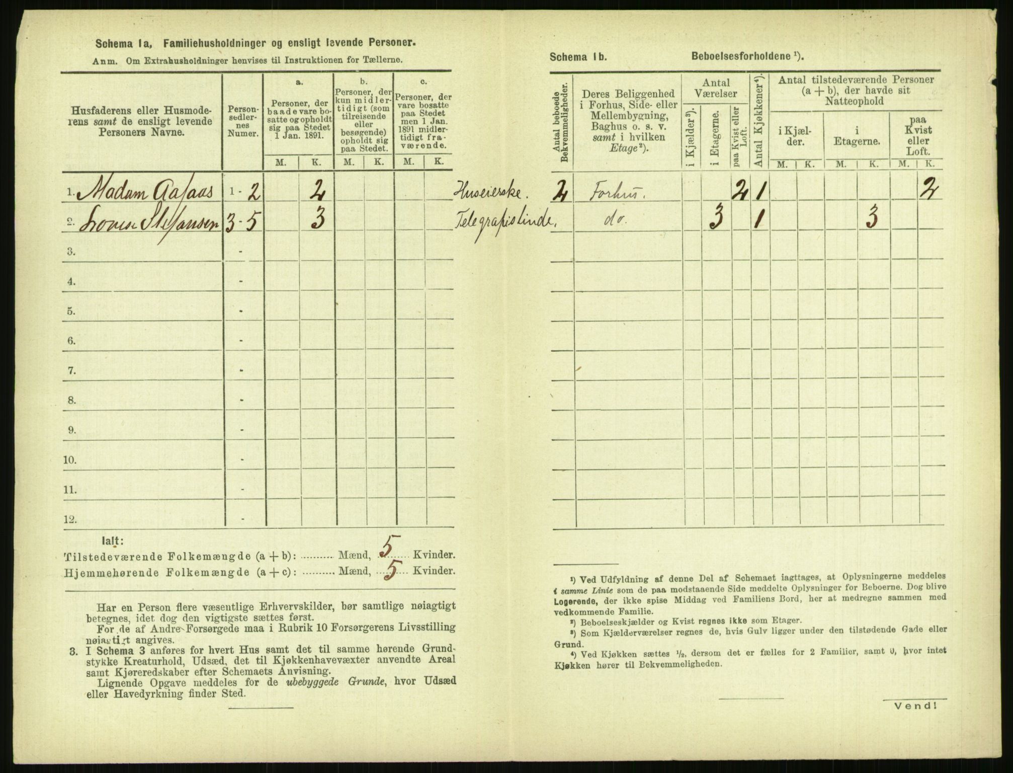 RA, 1891 census for 0806 Skien, 1891, p. 393