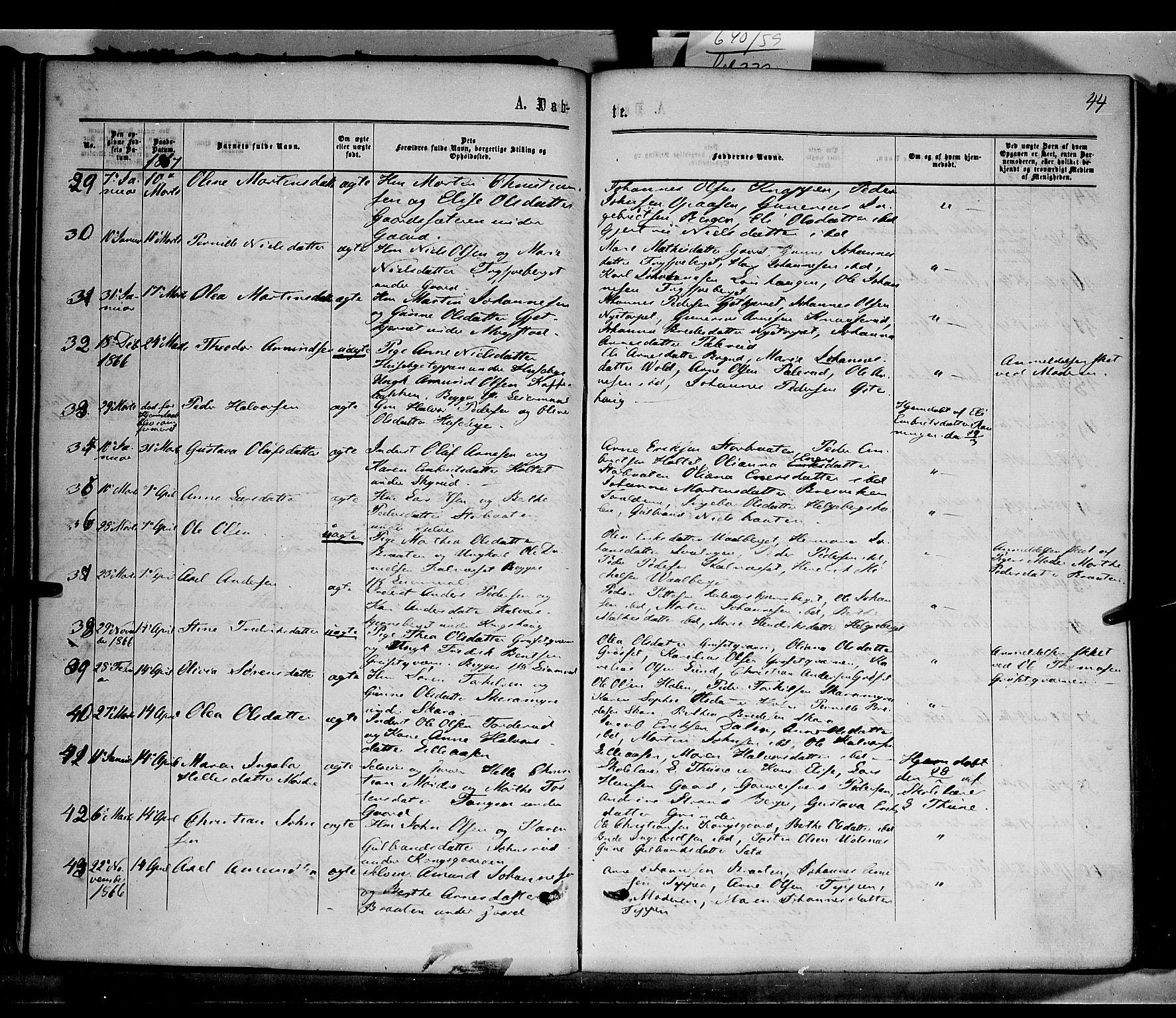 Grue prestekontor, AV/SAH-PREST-036/H/Ha/Haa/L0010: Parish register (official) no. 10, 1864-1873, p. 44