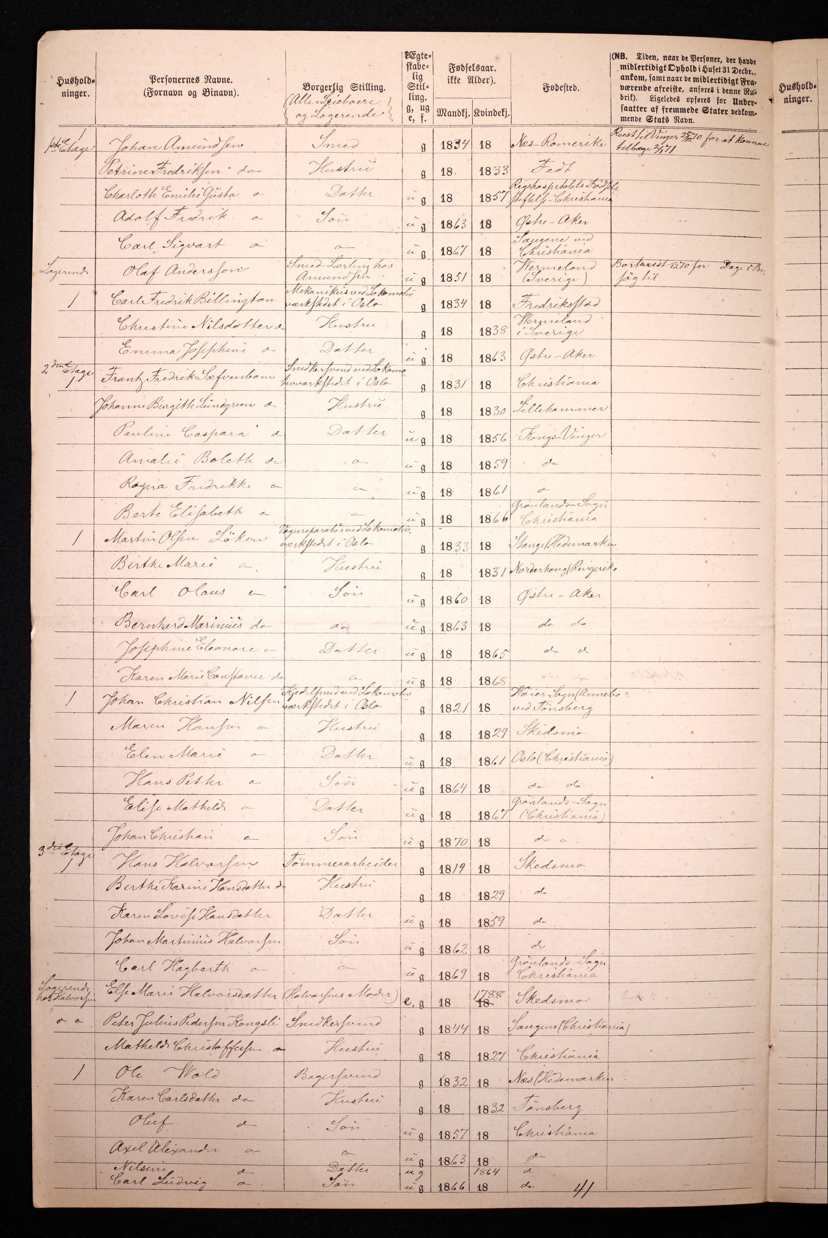 RA, 1870 census for 0301 Kristiania, 1870, p. 4794