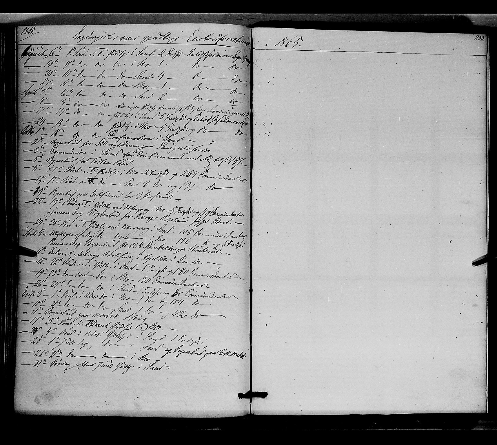 Nord-Odal prestekontor, SAH/PREST-032/H/Ha/Haa/L0003: Parish register (official) no. 3, 1851-1865, p. 233