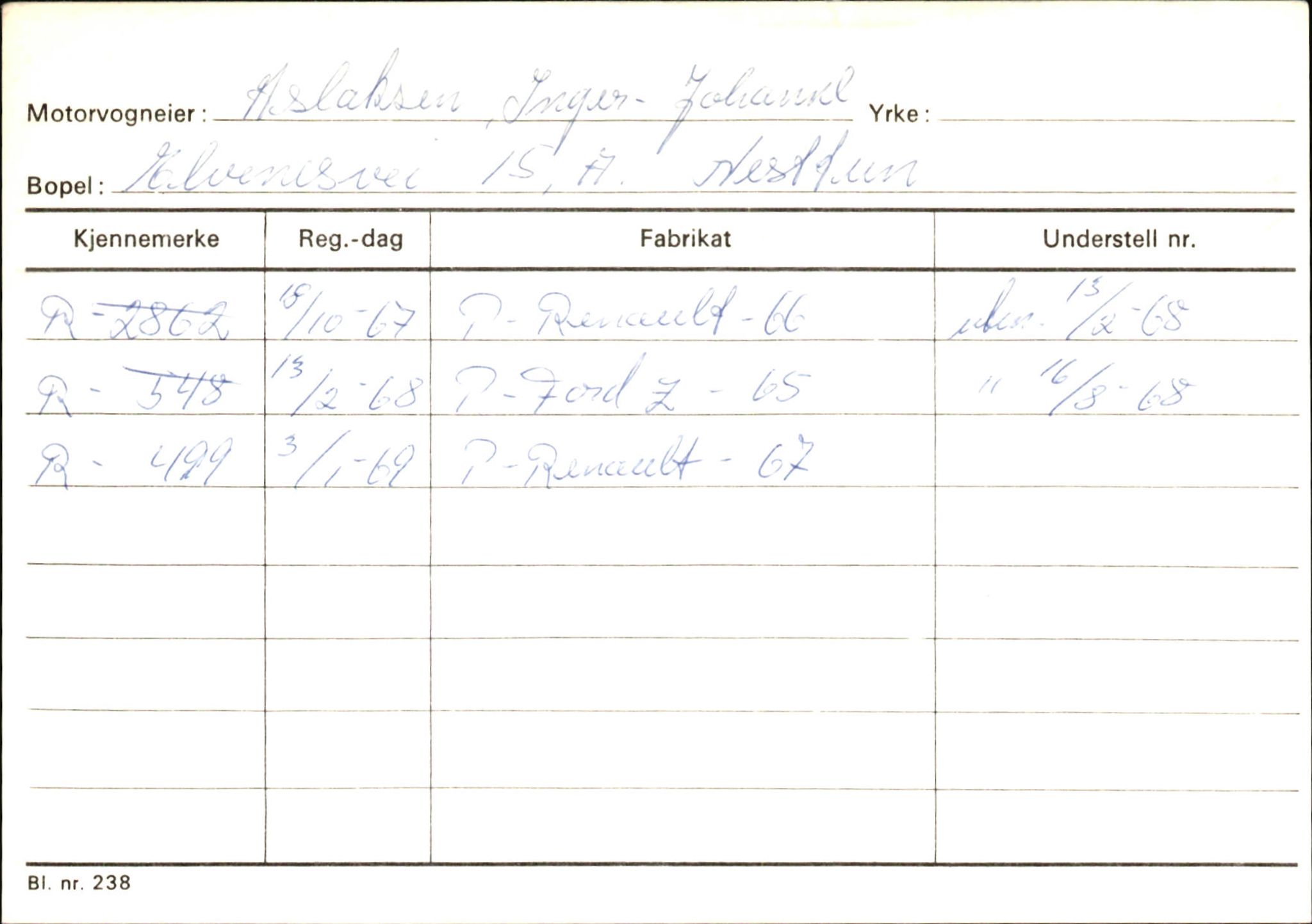 Statens vegvesen, Hordaland vegkontor, AV/SAB-A-5201/2/Ha/L0002: R-eierkort A, 1920-1971, p. 1191