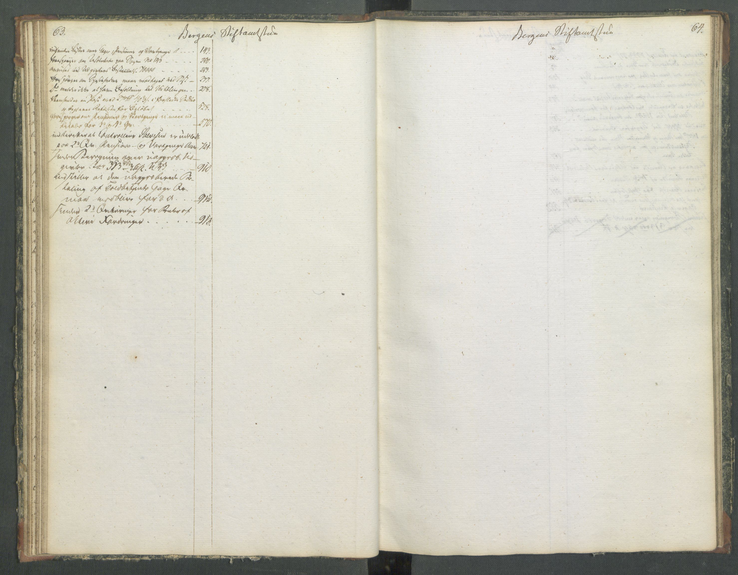Departementene i 1814, RA/S-3899/Fa/L0014: Bokholderkontoret - Register til journalen, 1814-1815, p. 63-64