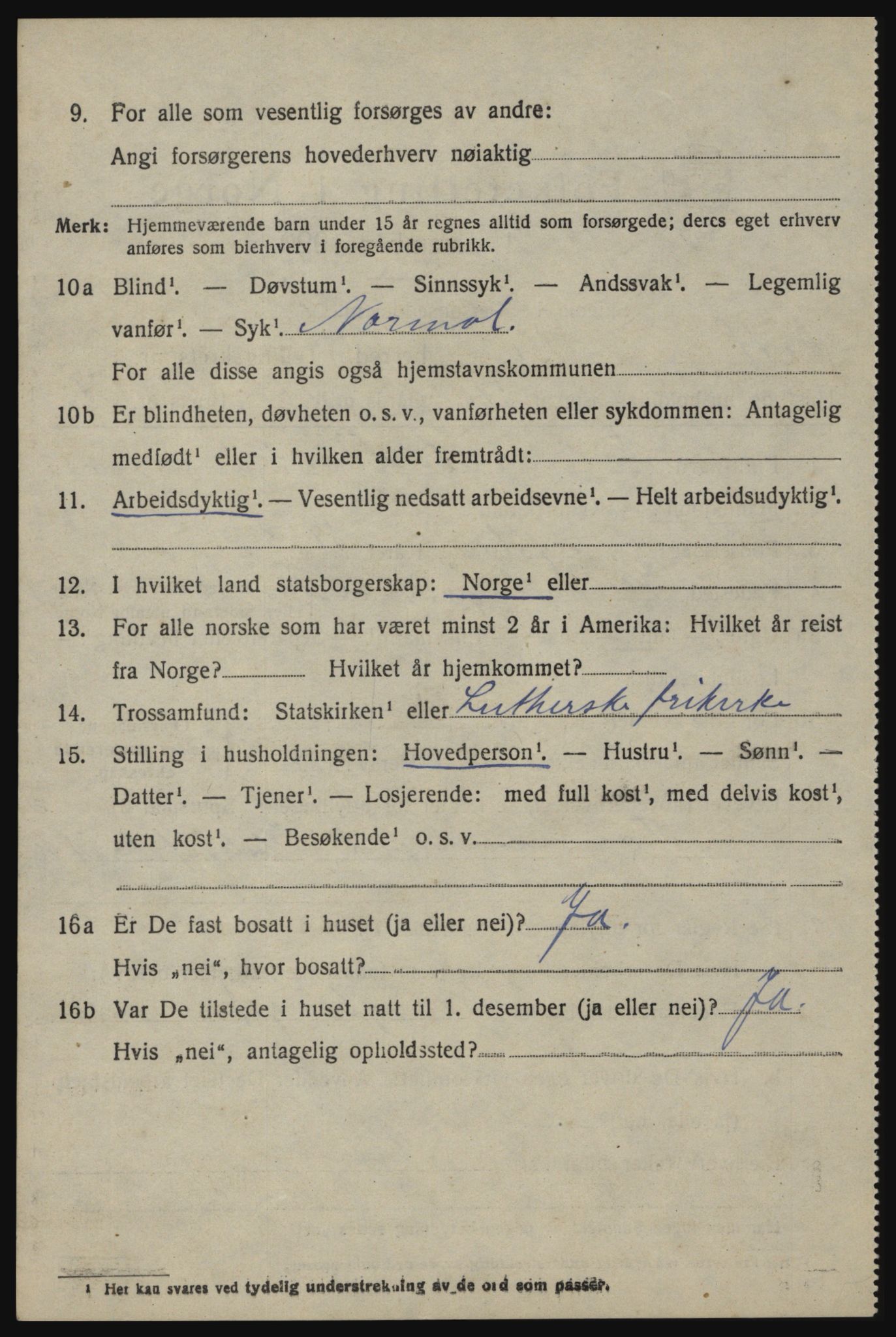 SAO, 1920 census for Berg, 1920, p. 11400