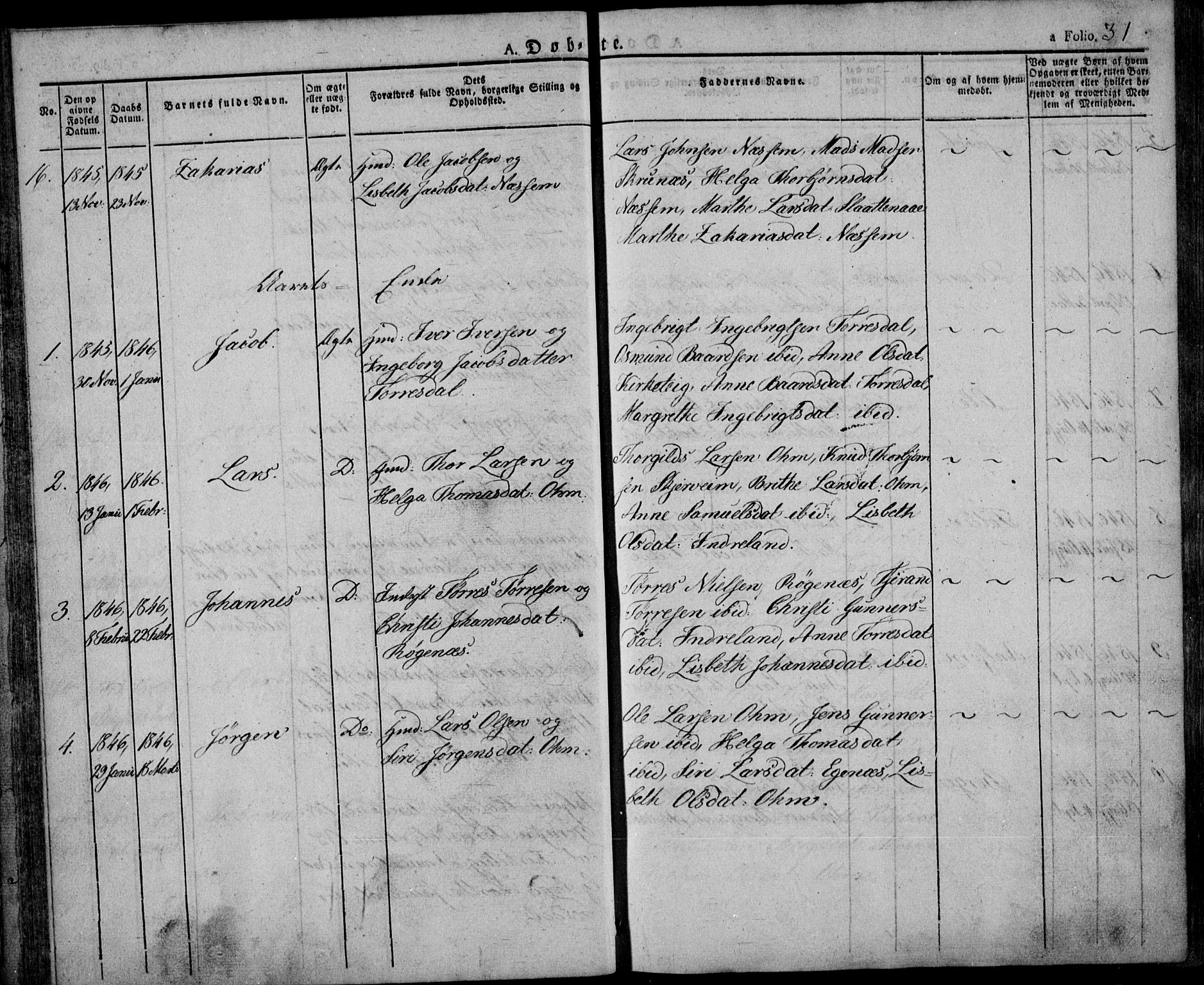 Skjold sokneprestkontor, AV/SAST-A-101847/H/Ha/Haa/L0005: Parish register (official) no. A 5, 1830-1856, p. 31