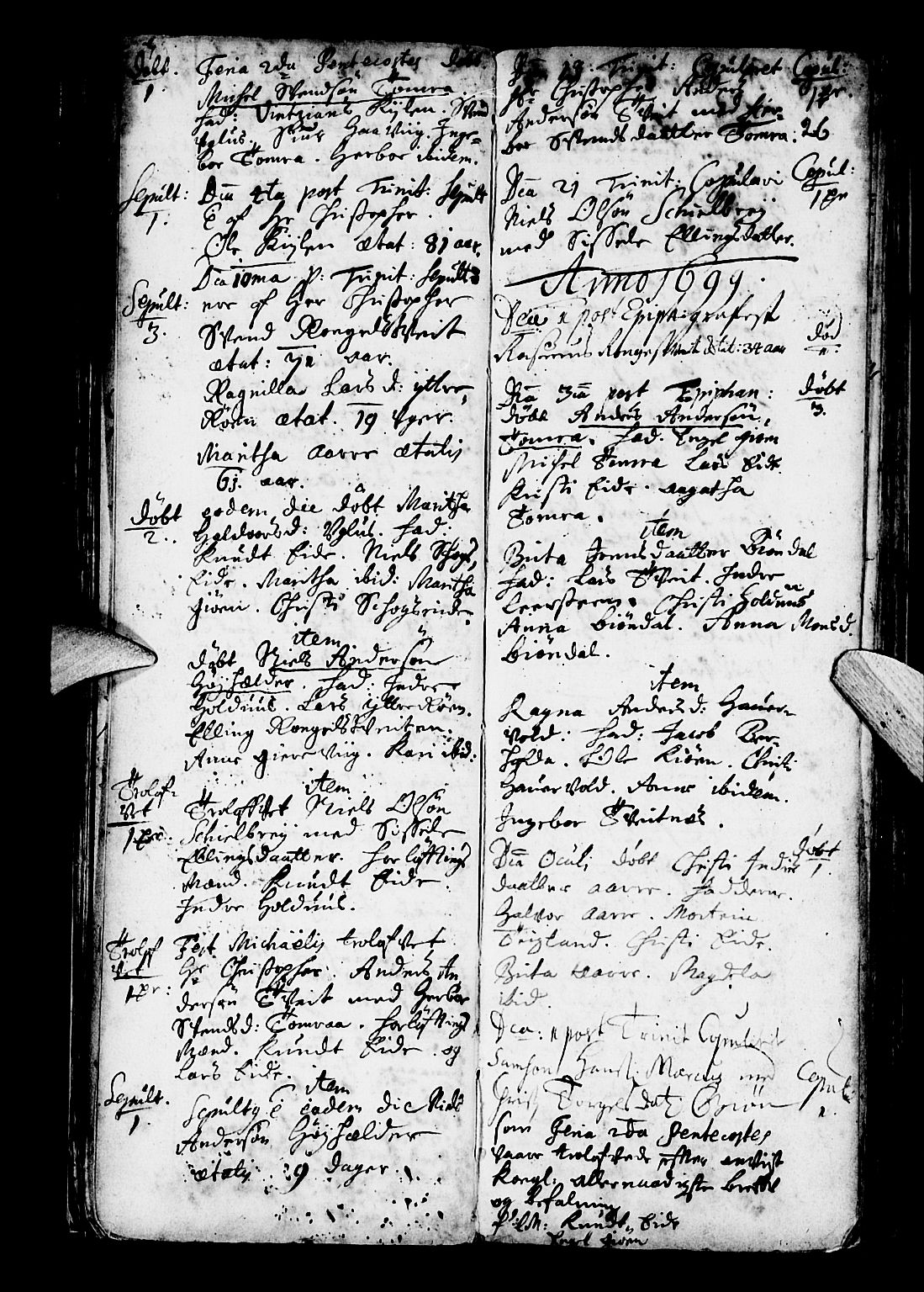 Os sokneprestembete, SAB/A-99929: Parish register (official) no. A 3, 1669-1760, p. 26