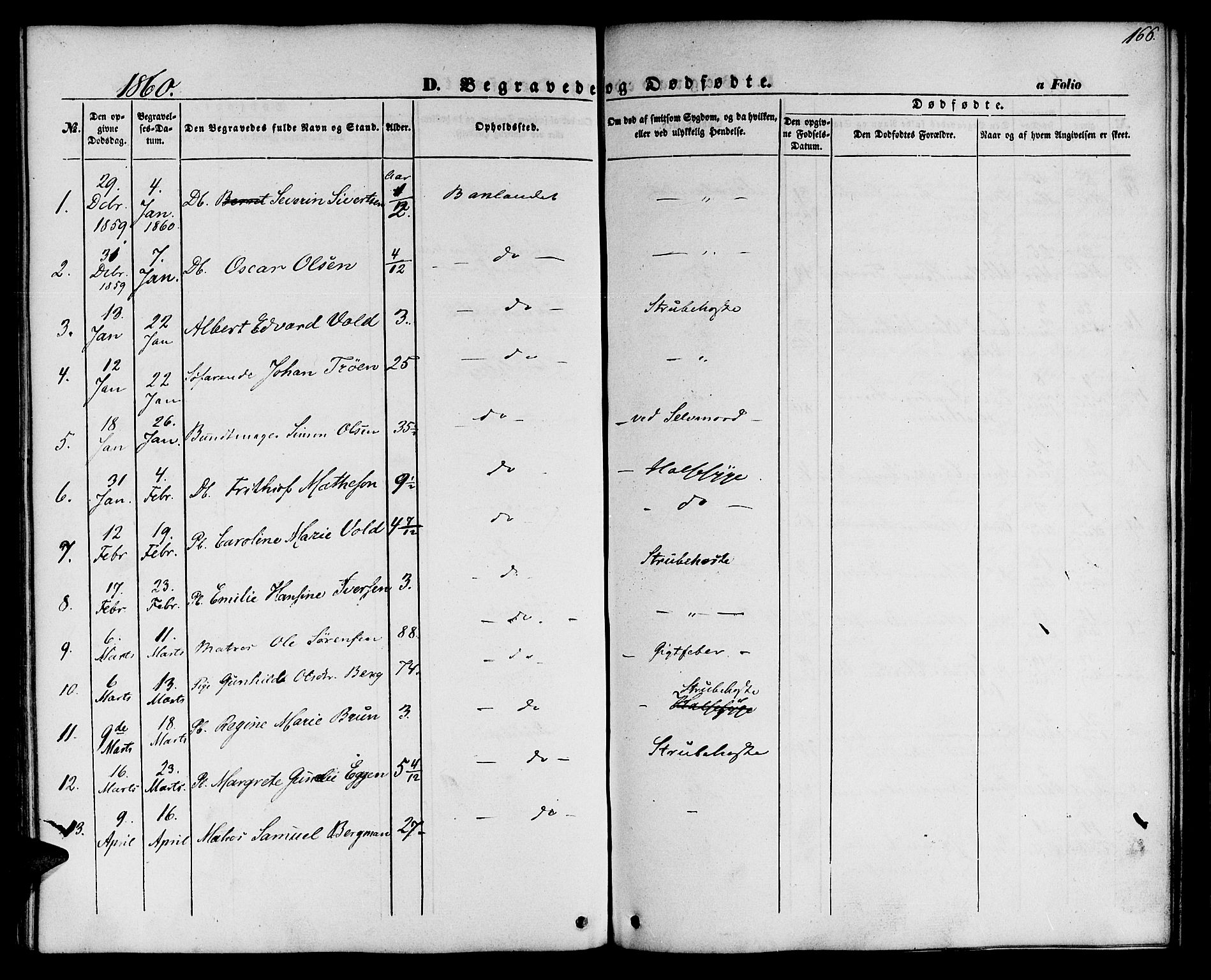 Ministerialprotokoller, klokkerbøker og fødselsregistre - Sør-Trøndelag, SAT/A-1456/604/L0184: Parish register (official) no. 604A05, 1851-1860, p. 166