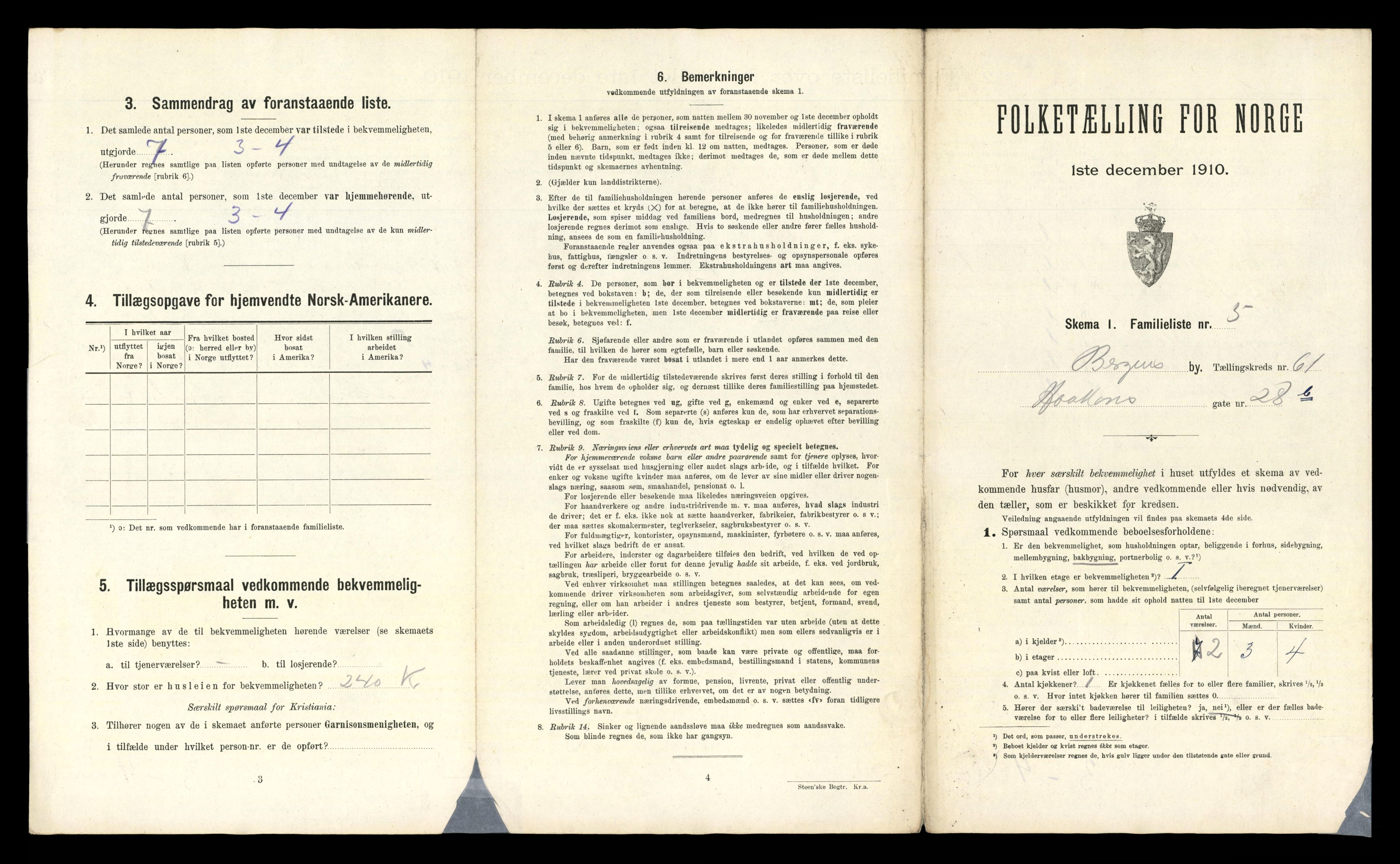 RA, 1910 census for Bergen, 1910, p. 21575