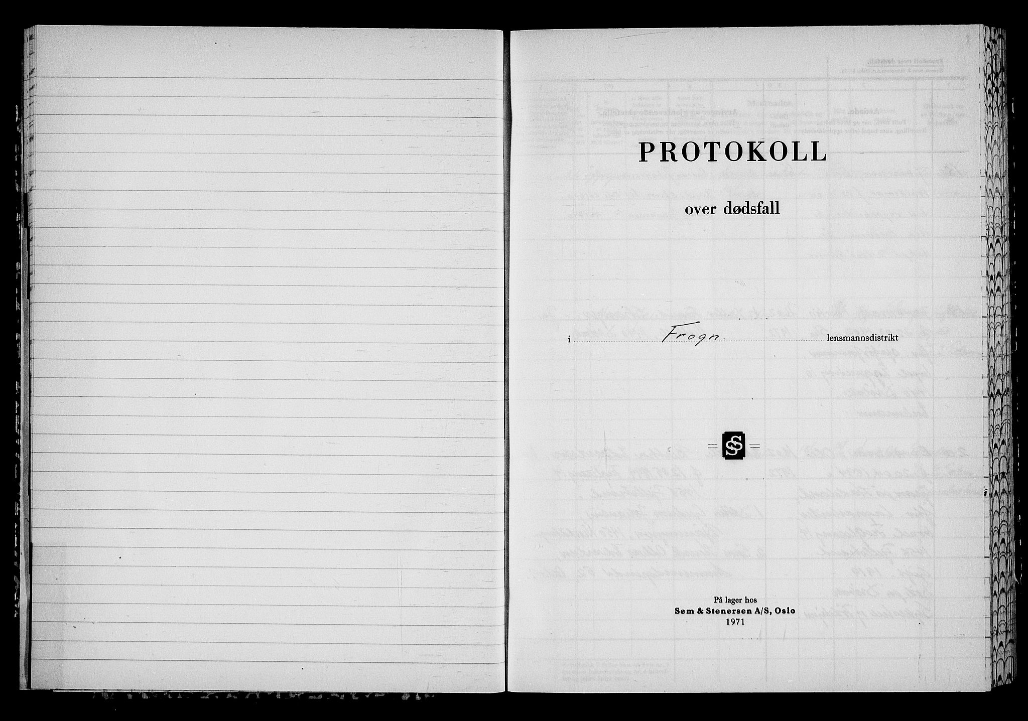 Frogn lensmannskontor, SAO/A-10290/H/Ha/L0006: Dødsanmeldelsesprotokoll, 1972