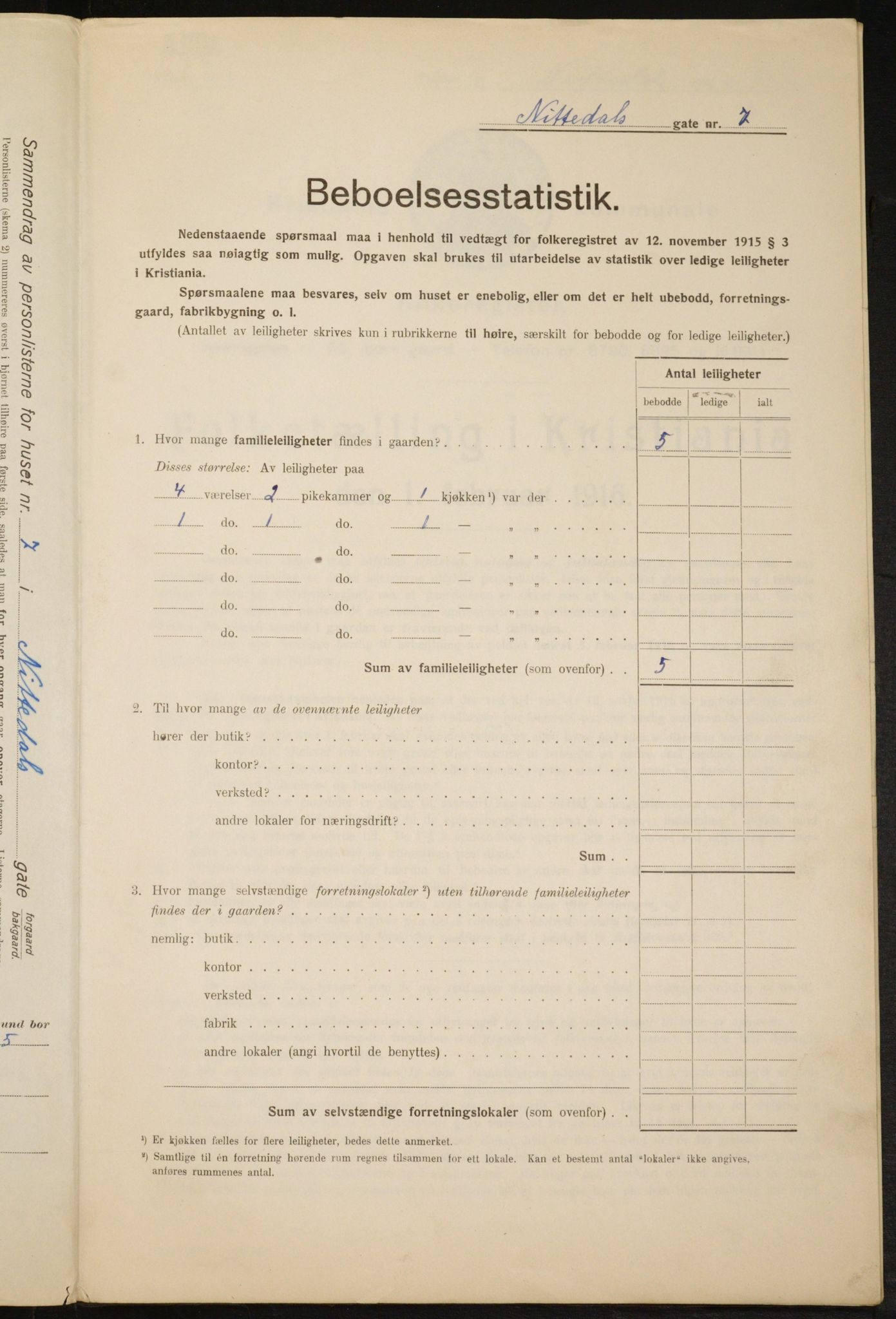 OBA, Municipal Census 1916 for Kristiania, 1916, p. 73023