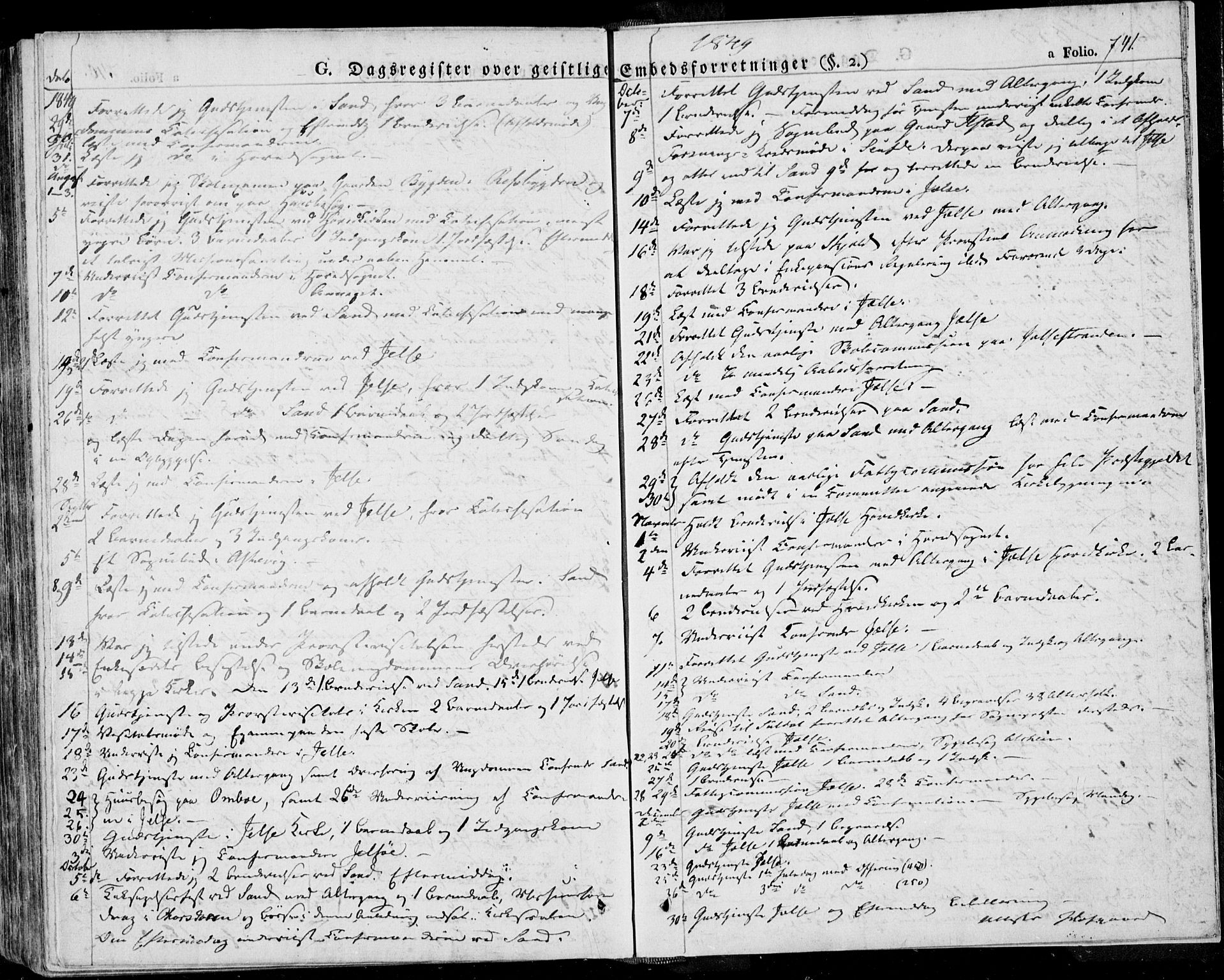 Jelsa sokneprestkontor, AV/SAST-A-101842/01/IV: Parish register (official) no. A 6.2, 1828-1853, p. 741