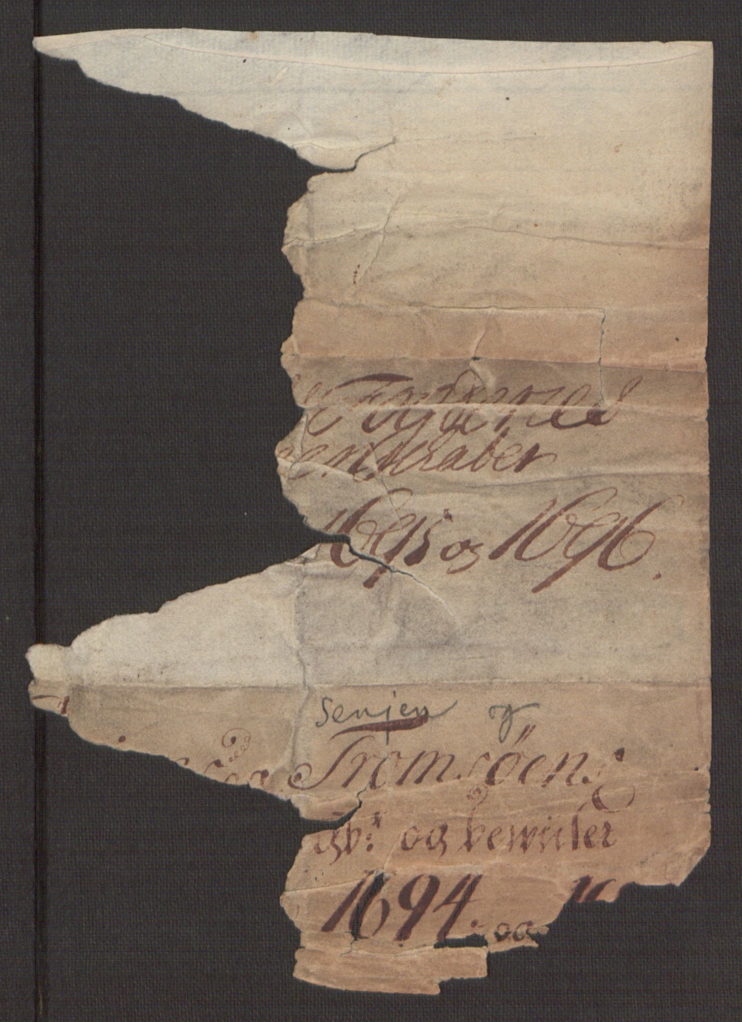 Rentekammeret inntil 1814, Reviderte regnskaper, Fogderegnskap, RA/EA-4092/R68/L4753: Fogderegnskap Senja og Troms, 1694-1696, p. 44