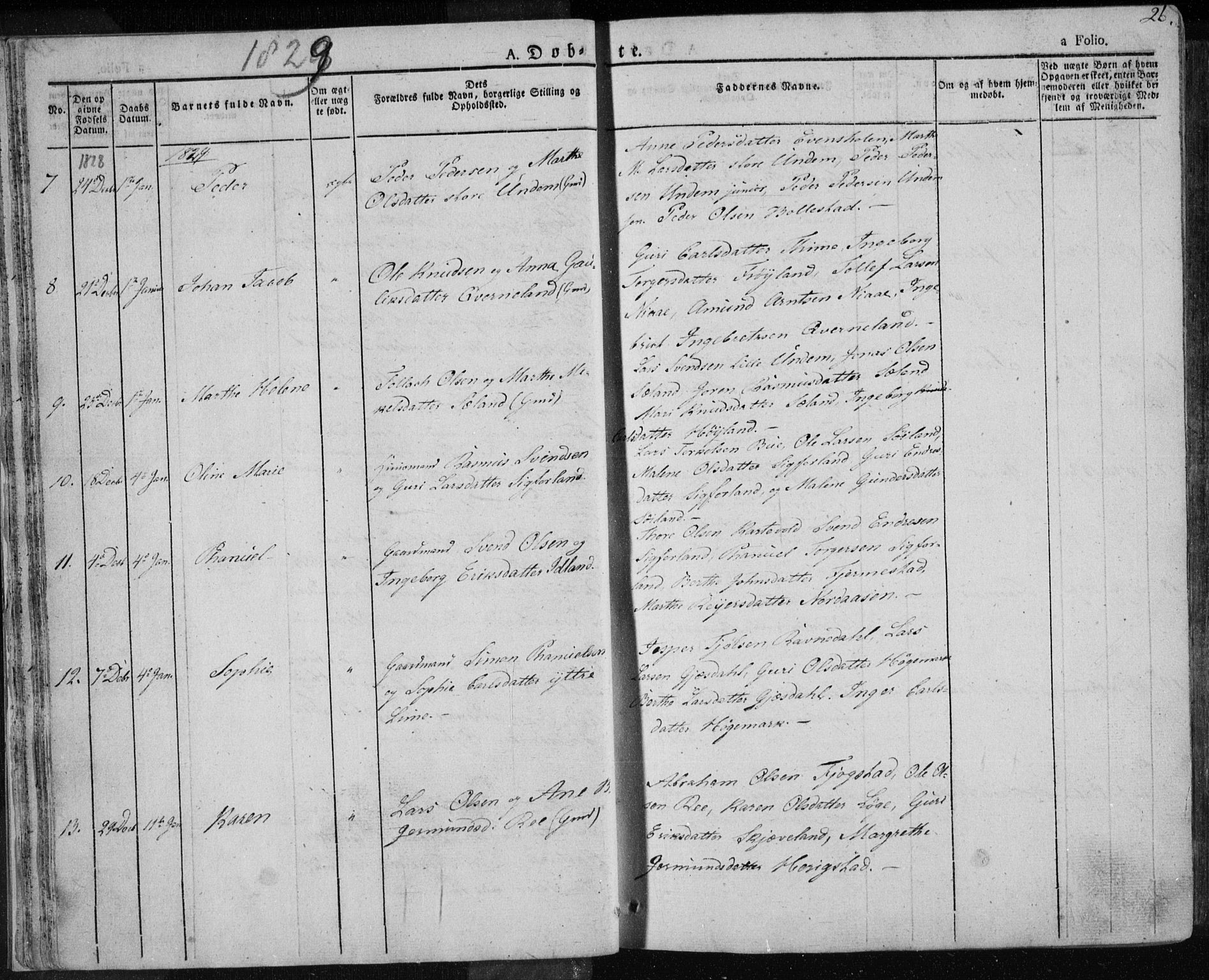 Lye sokneprestkontor, AV/SAST-A-101794/001/30BA/L0004: Parish register (official) no. A 4, 1826-1841, p. 26