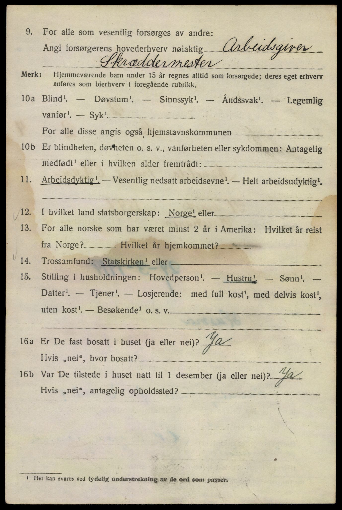 SAO, 1920 census for Kristiania, 1920, p. 560864