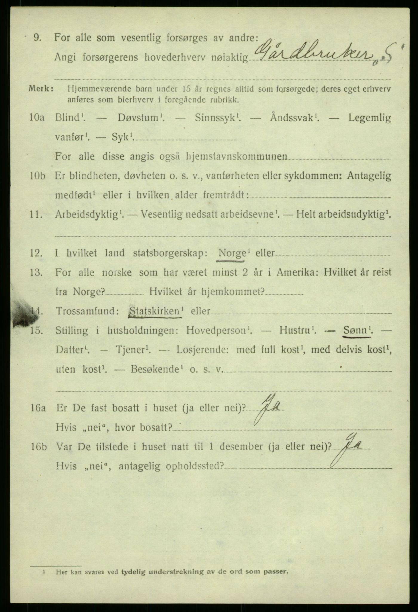 SAB, 1920 census for Masfjorden, 1920, p. 1404