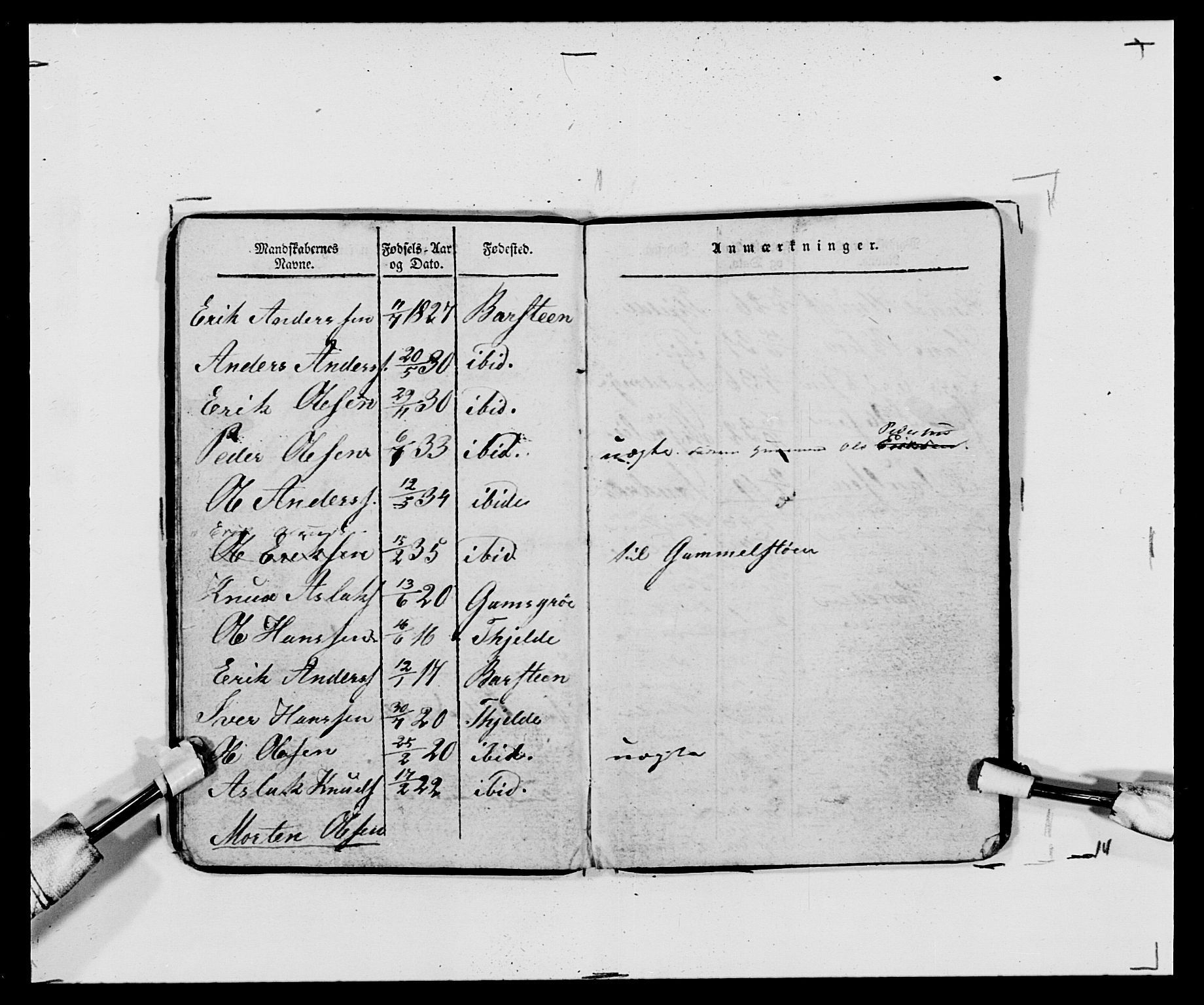 Generalitets- og kommissariatskollegiet, Det kongelige norske kommissariatskollegium, AV/RA-EA-5420/E/Eh/L0120: Tingvollske kompani, 1850-1870, p. 253