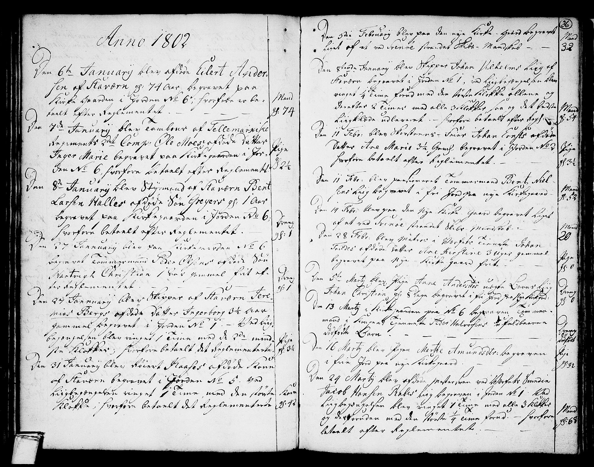 Stavern kirkebøker, SAKO/A-318/F/Fa/L0003: Parish register (official) no. 3, 1783-1809, p. 36