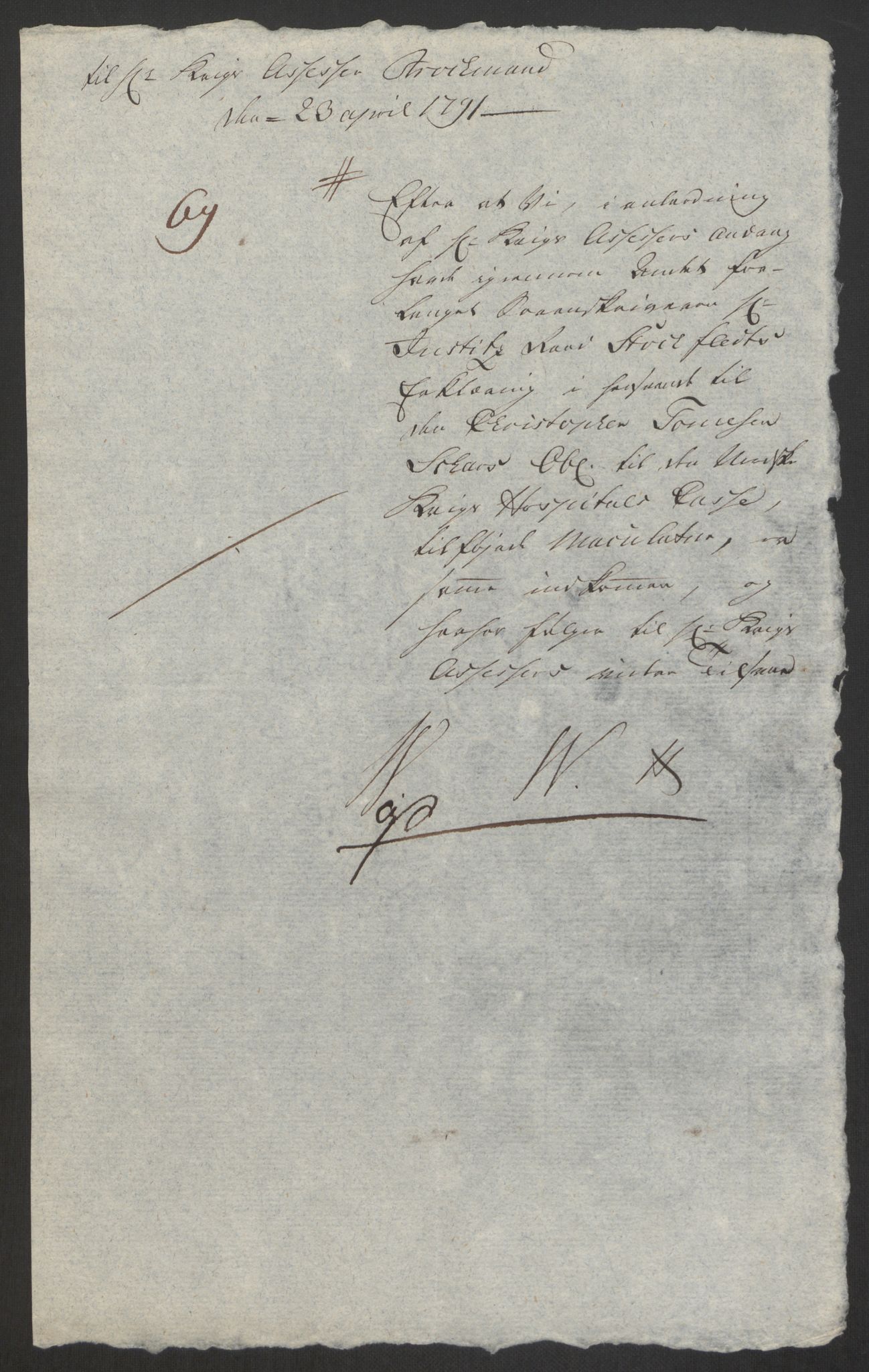Forsvaret, Den norske kvesthuskasse/krigshospitalkasse, AV/RA-RAFA-1887/F/Fa/L0008: Konsepter, 1790-1793, p. 477