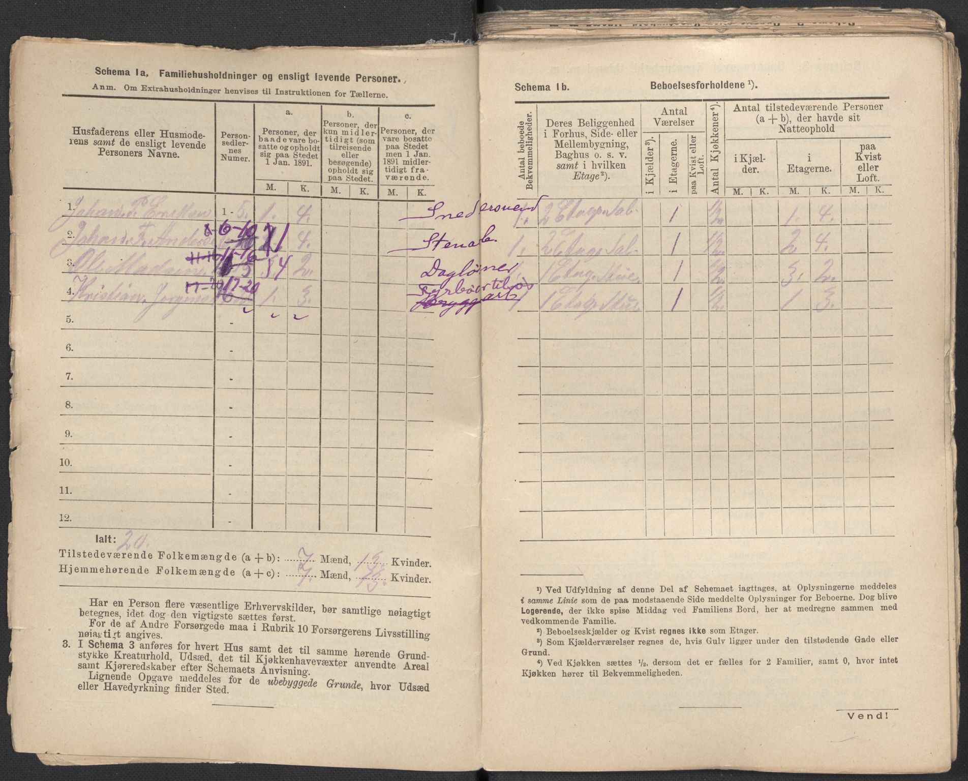 RA, 1891 Census for 1301 Bergen, 1891, p. 6449