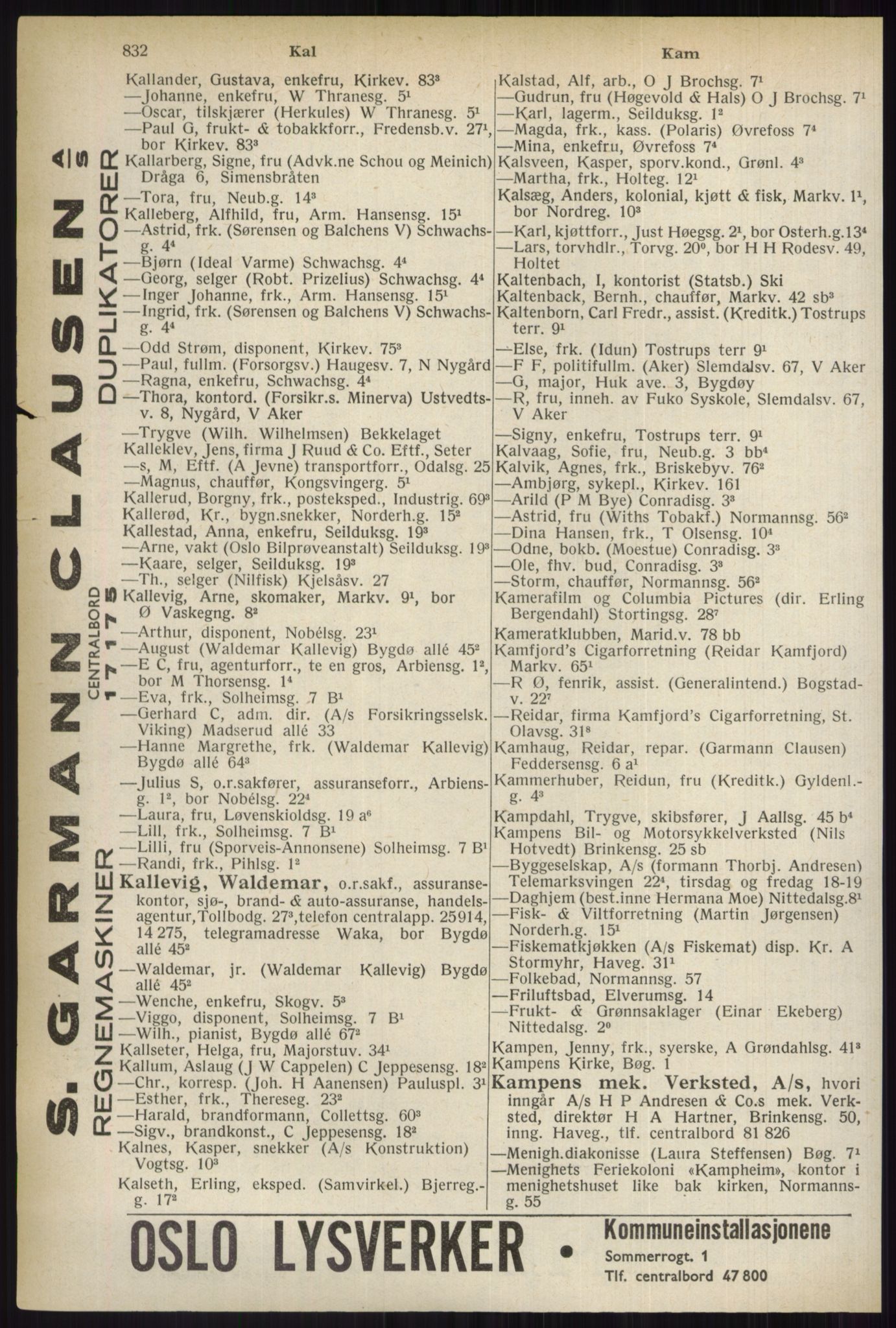Kristiania/Oslo adressebok, PUBL/-, 1937, p. 832