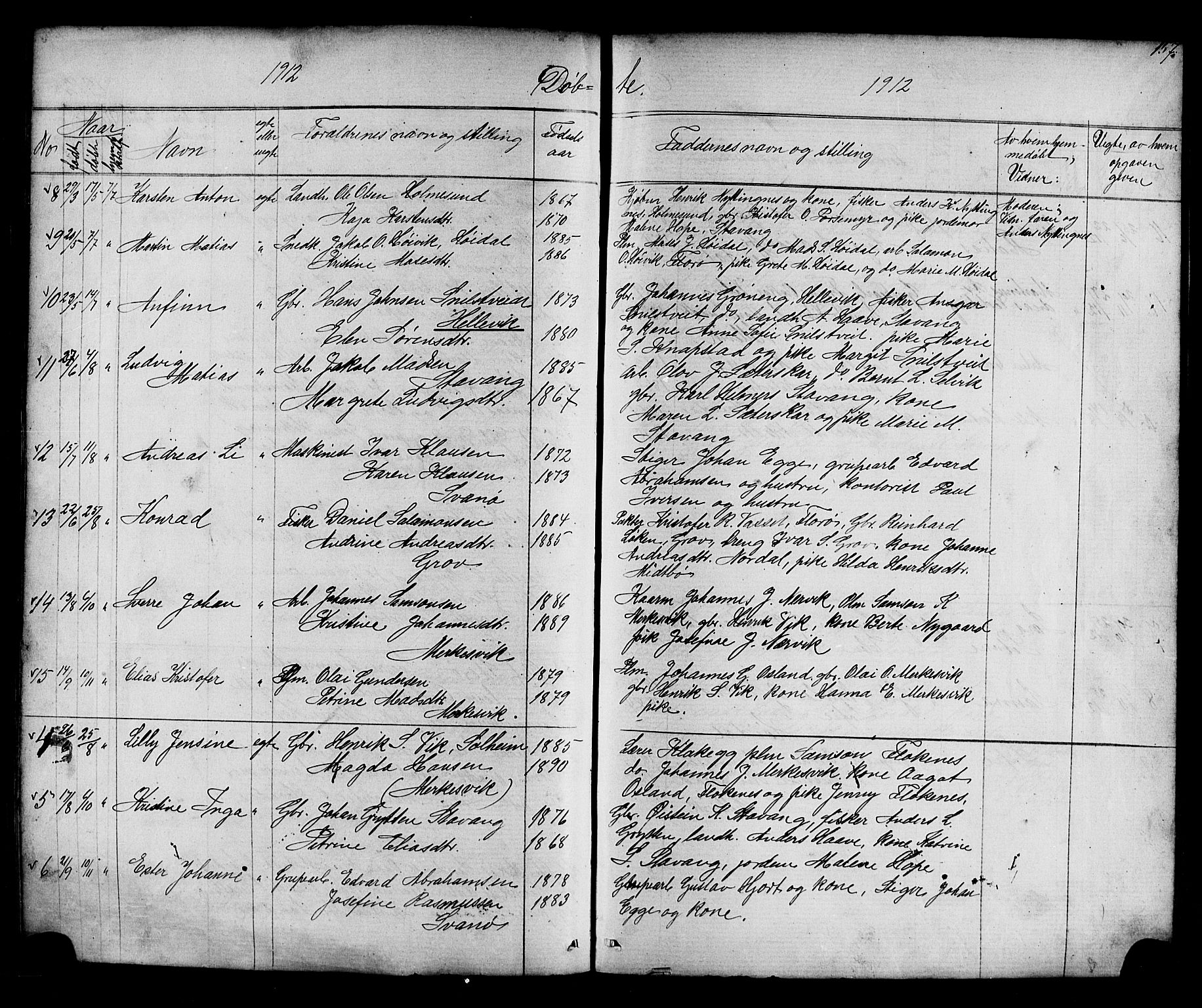 Kinn sokneprestembete, AV/SAB-A-80801/H/Hab/Habc/L0002: Parish register (copy) no. C 2, 1869-1918, p. 157