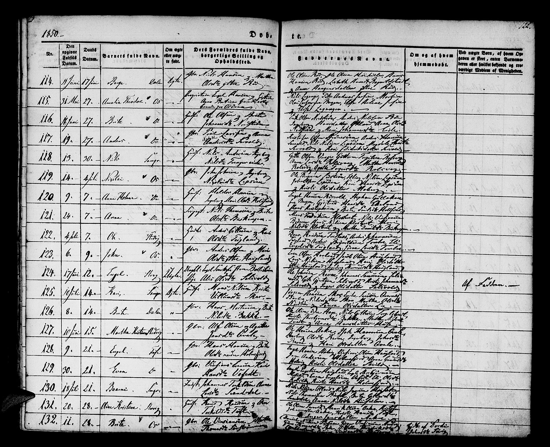 Os sokneprestembete, AV/SAB-A-99929: Parish register (official) no. A 15, 1839-1851, p. 122