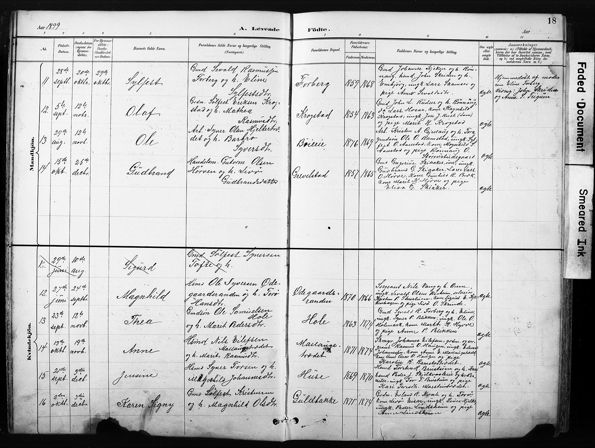 Skjåk prestekontor, SAH/PREST-072/H/Ha/Hab/L0003: Parish register (copy) no. 3, 1893-1932, p. 18