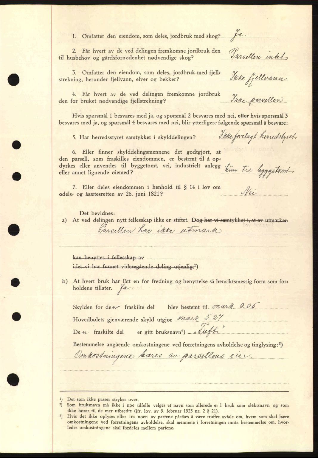 Romsdal sorenskriveri, AV/SAT-A-4149/1/2/2C: Mortgage book no. A1, 1936-1936, Diary no: : 1247/1936