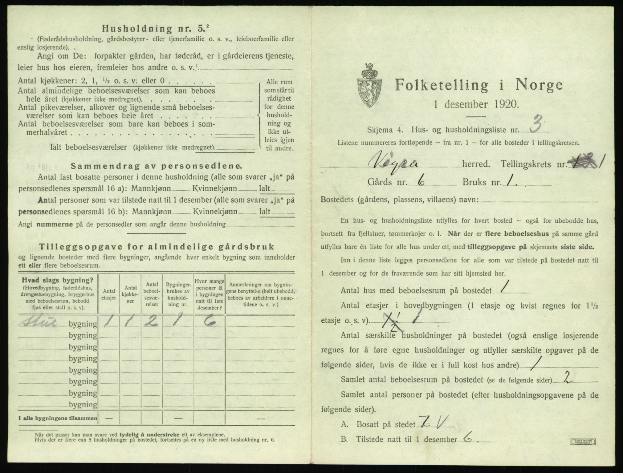 SAT, 1920 census for Vigra, 1920, p. 26