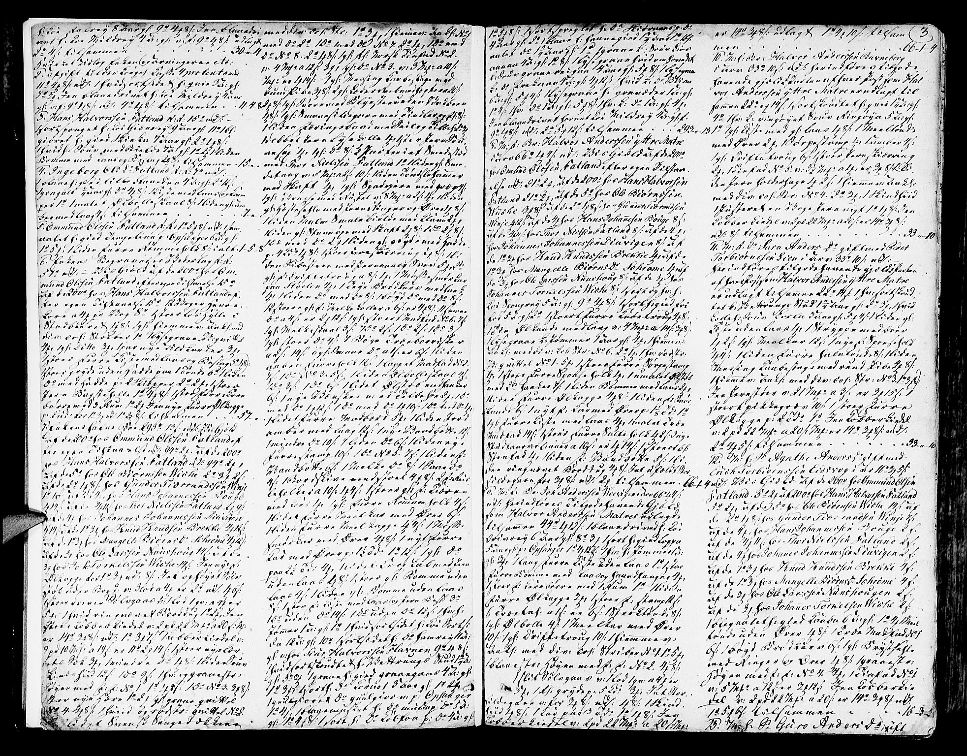 Sunnhordland sorenskrivar, SAB/A-2401/1/H/Ha/Haa/L0012: Skifteprotokollar. Register i protokoll, 1804-1815, p. 2b-3a