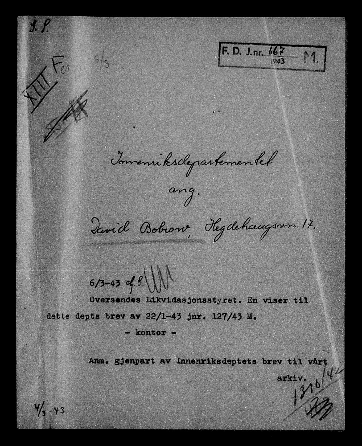 Justisdepartementet, Tilbakeføringskontoret for inndratte formuer, AV/RA-S-1564/H/Hc/Hcc/L0926: --, 1945-1947, p. 358