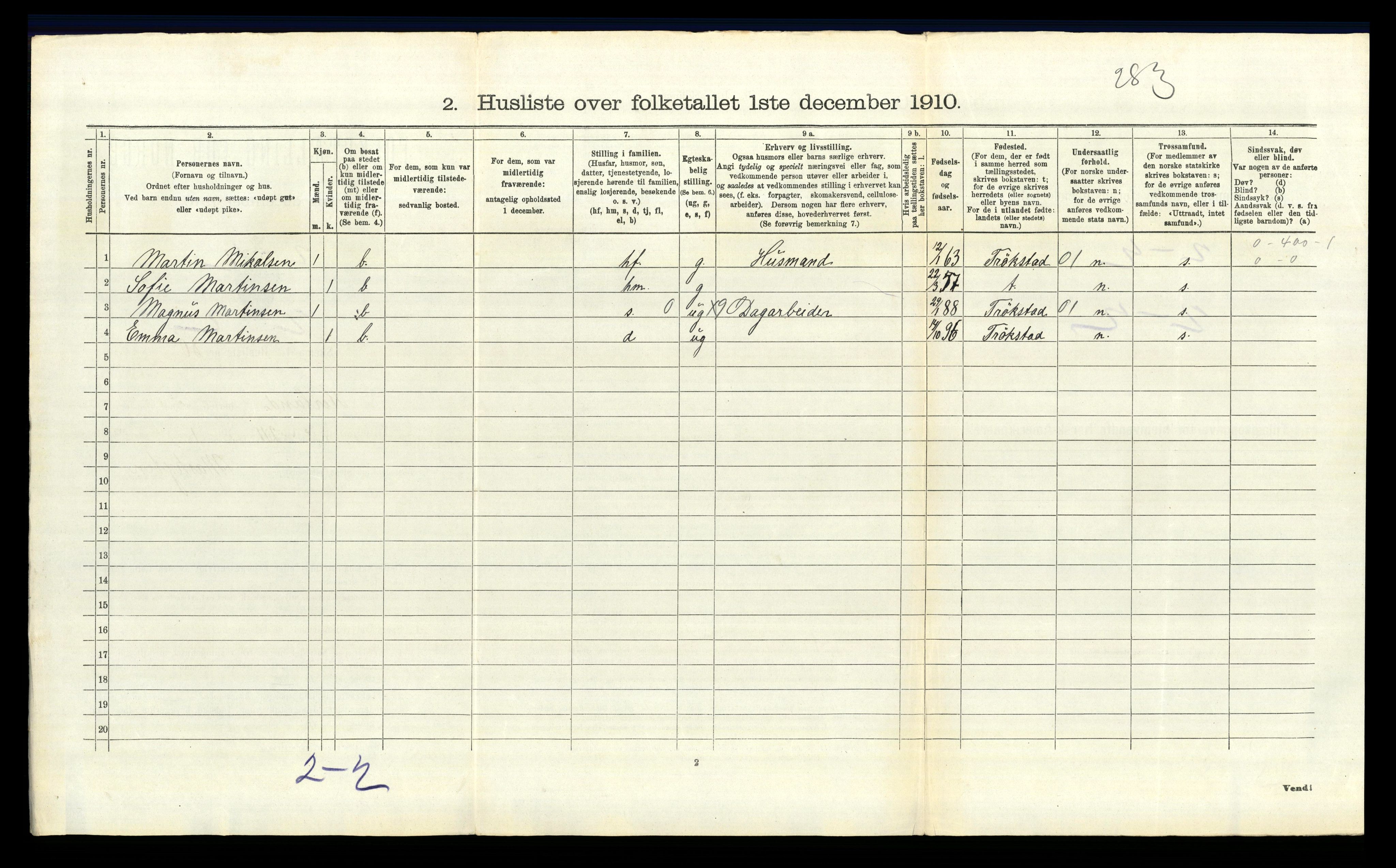 RA, 1910 census for Eidsberg, 1910, p. 1779