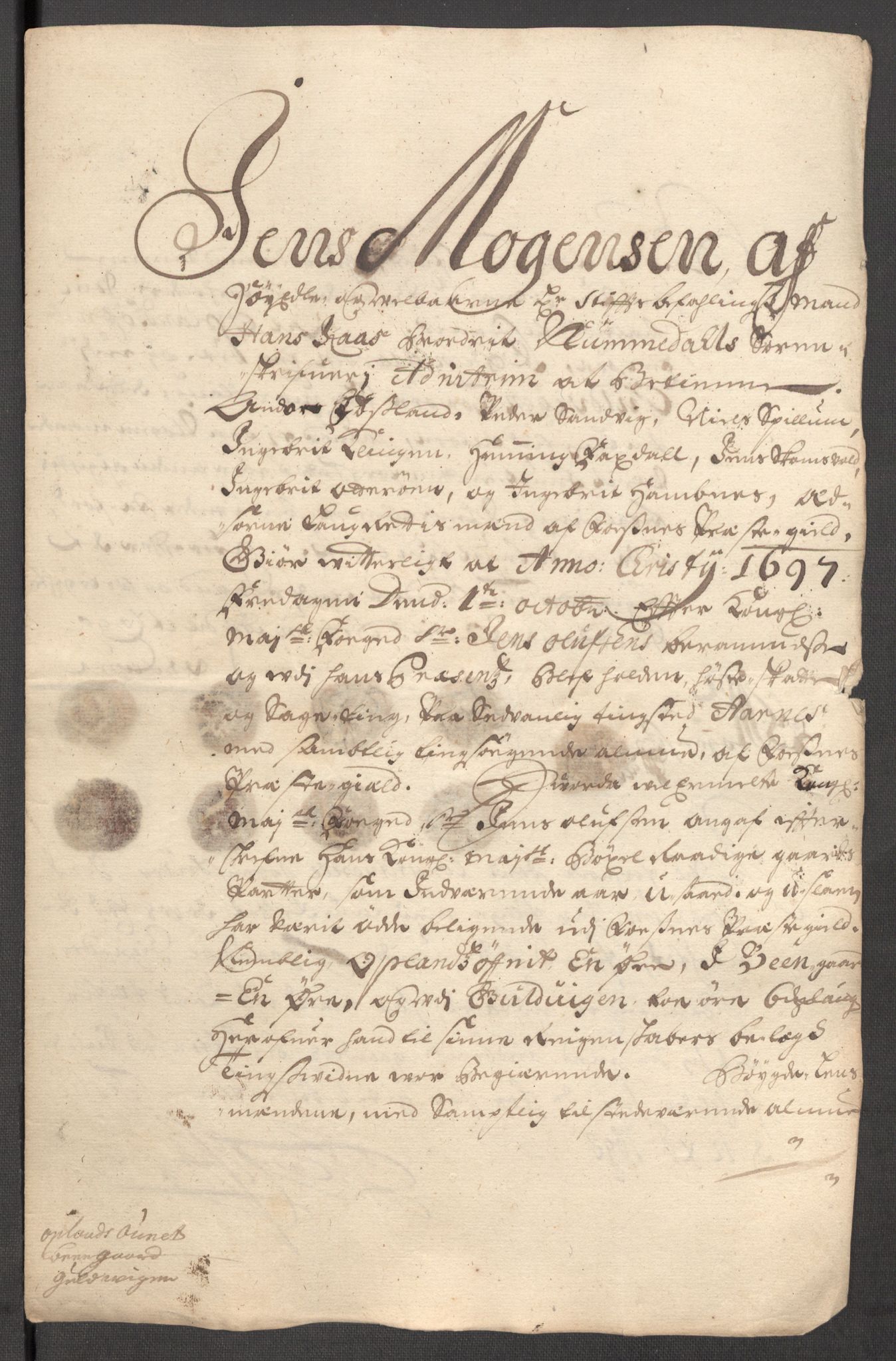 Rentekammeret inntil 1814, Reviderte regnskaper, Fogderegnskap, RA/EA-4092/R64/L4425: Fogderegnskap Namdal, 1696-1698, p. 270