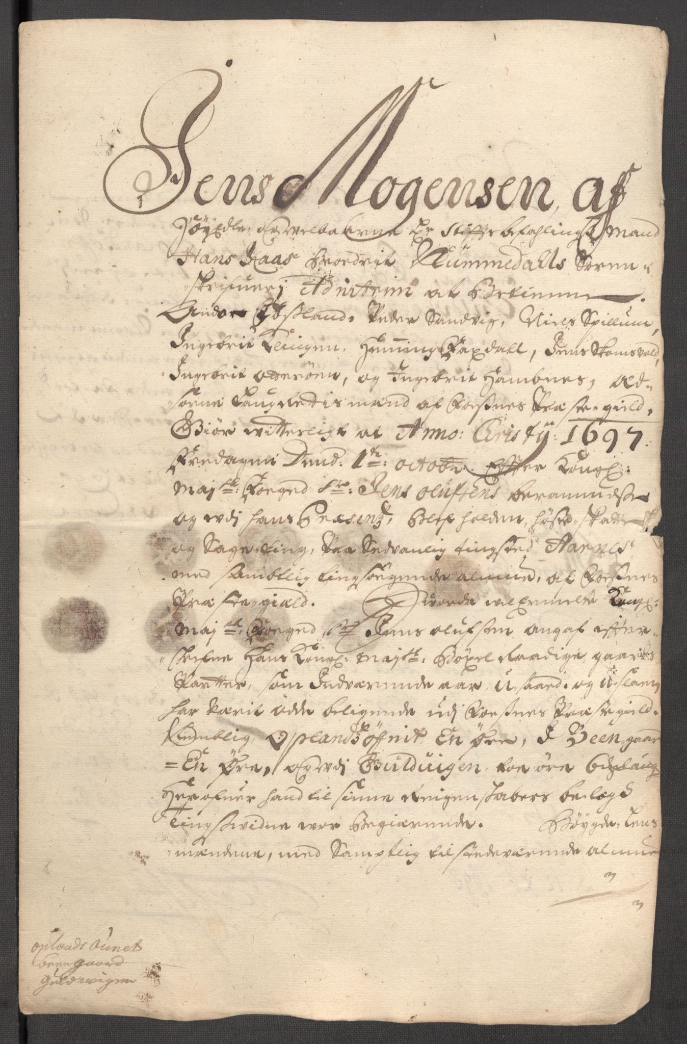 Rentekammeret inntil 1814, Reviderte regnskaper, Fogderegnskap, AV/RA-EA-4092/R64/L4425: Fogderegnskap Namdal, 1696-1698, p. 270