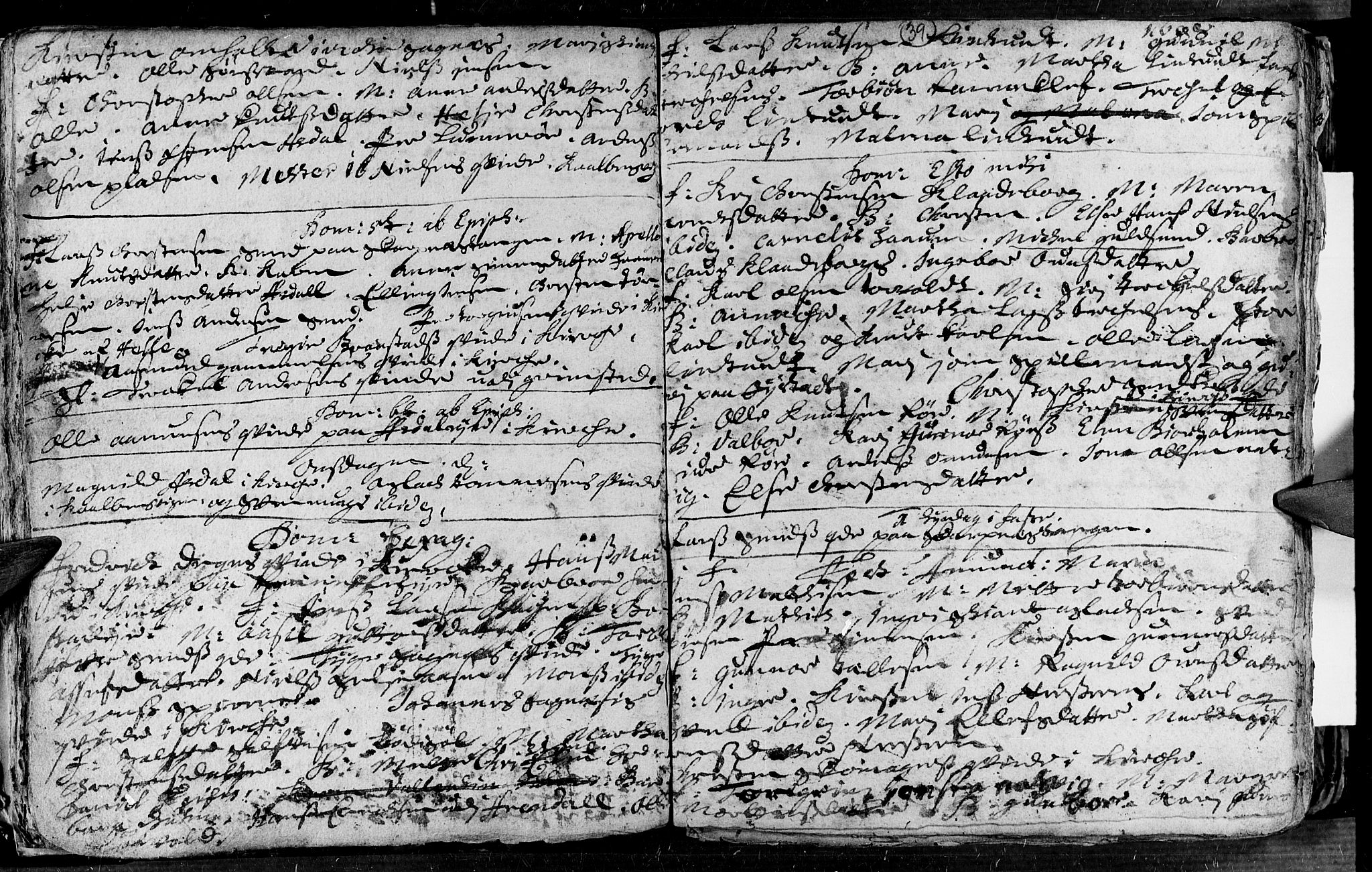 Øyestad sokneprestkontor, AV/SAK-1111-0049/F/Fa/L0002: Parish register (official) no. A 2, 1692-1722, p. 39