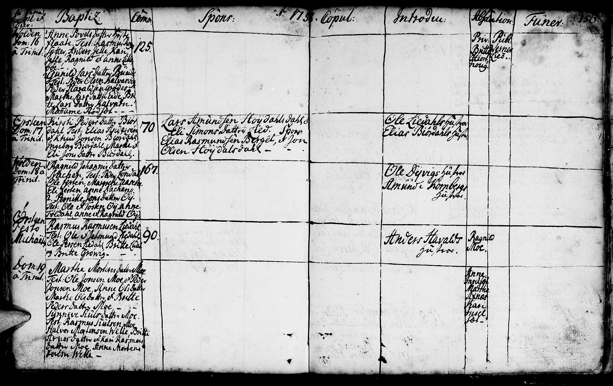 Ministerialprotokoller, klokkerbøker og fødselsregistre - Møre og Romsdal, AV/SAT-A-1454/511/L0135: Parish register (official) no. 511A02, 1741-1760, p. 156