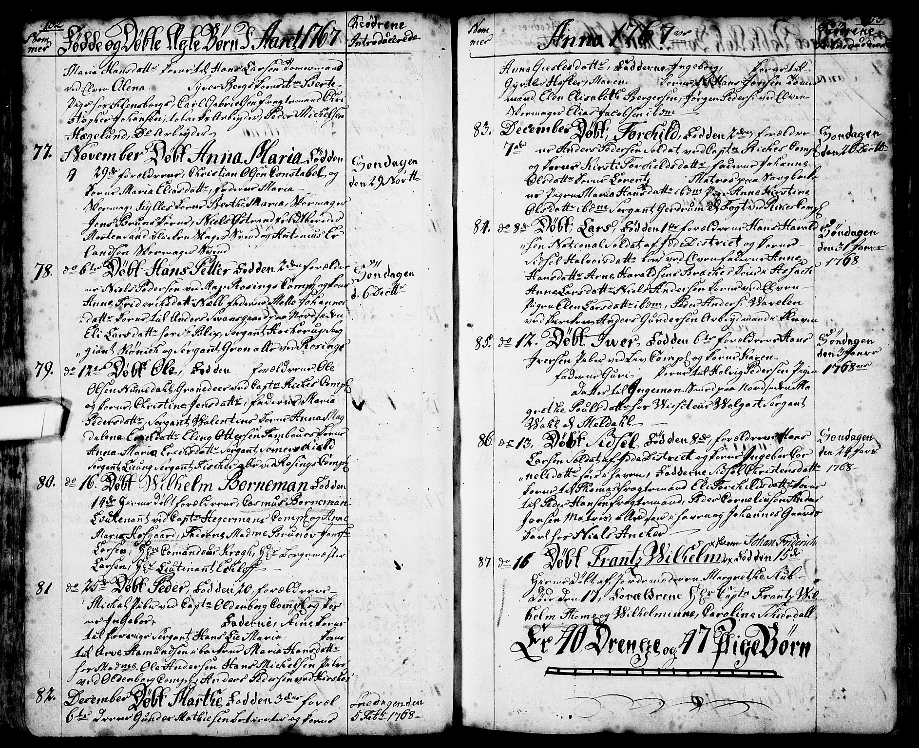 Halden prestekontor Kirkebøker, SAO/A-10909/F/Fa/L0001: Parish register (official) no. I 1, 1758-1791, p. 102-103
