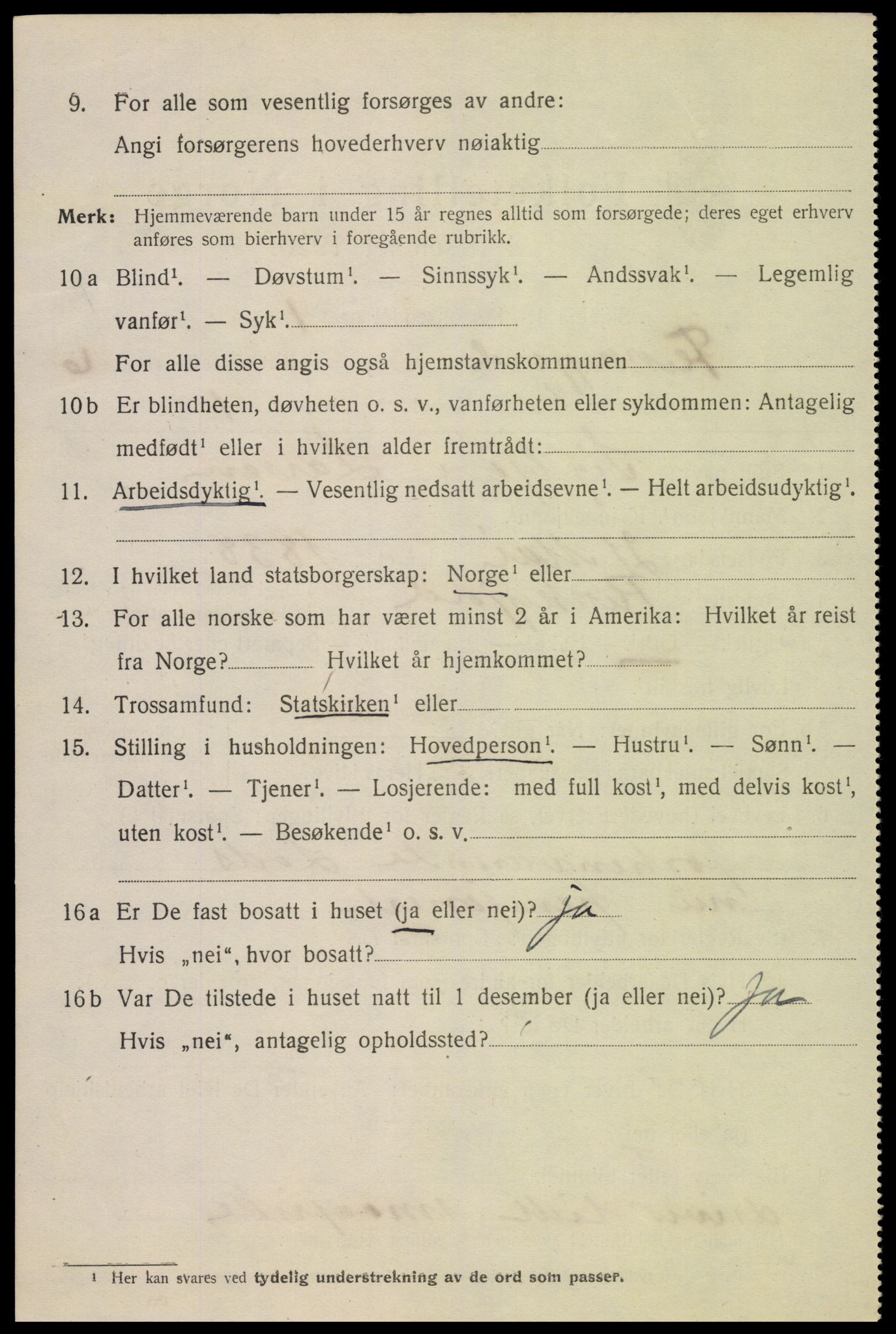 SAK, 1920 census for Flekkefjord, 1920, p. 5833