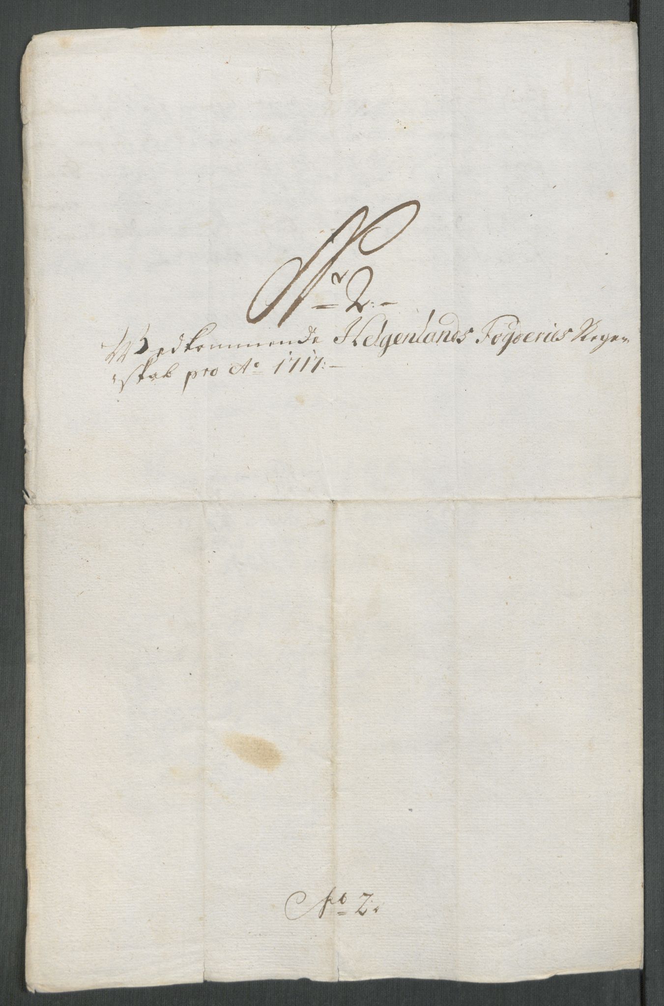 Rentekammeret inntil 1814, Reviderte regnskaper, Fogderegnskap, RA/EA-4092/R65/L4515: Fogderegnskap Helgeland, 1717, p. 103