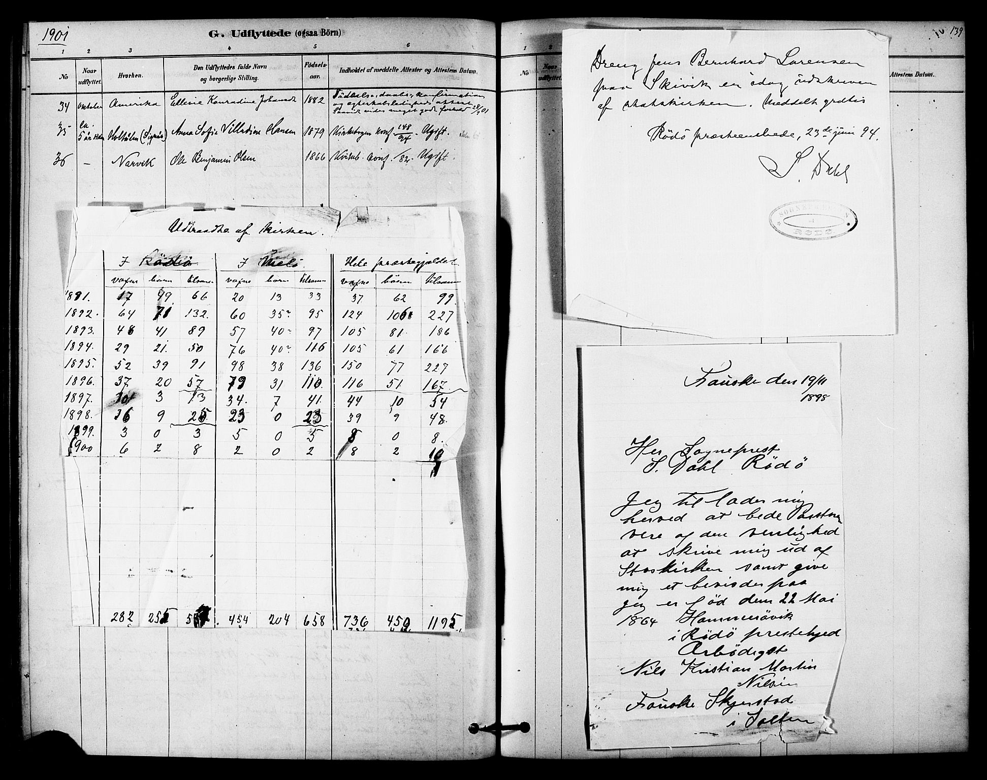 Ministerialprotokoller, klokkerbøker og fødselsregistre - Nordland, AV/SAT-A-1459/841/L0609: Parish register (official) no. 841A13, 1878-1902, p. 139