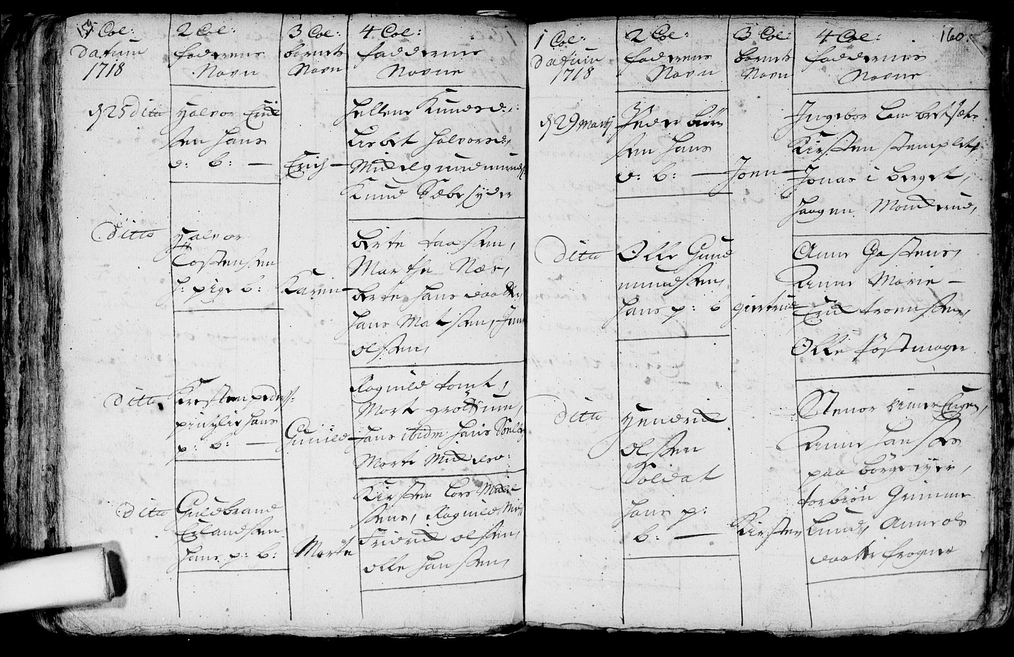 Aker prestekontor kirkebøker, AV/SAO-A-10861/F/L0002: Parish register (official) no. 2, 1714-1720, p. 159-160