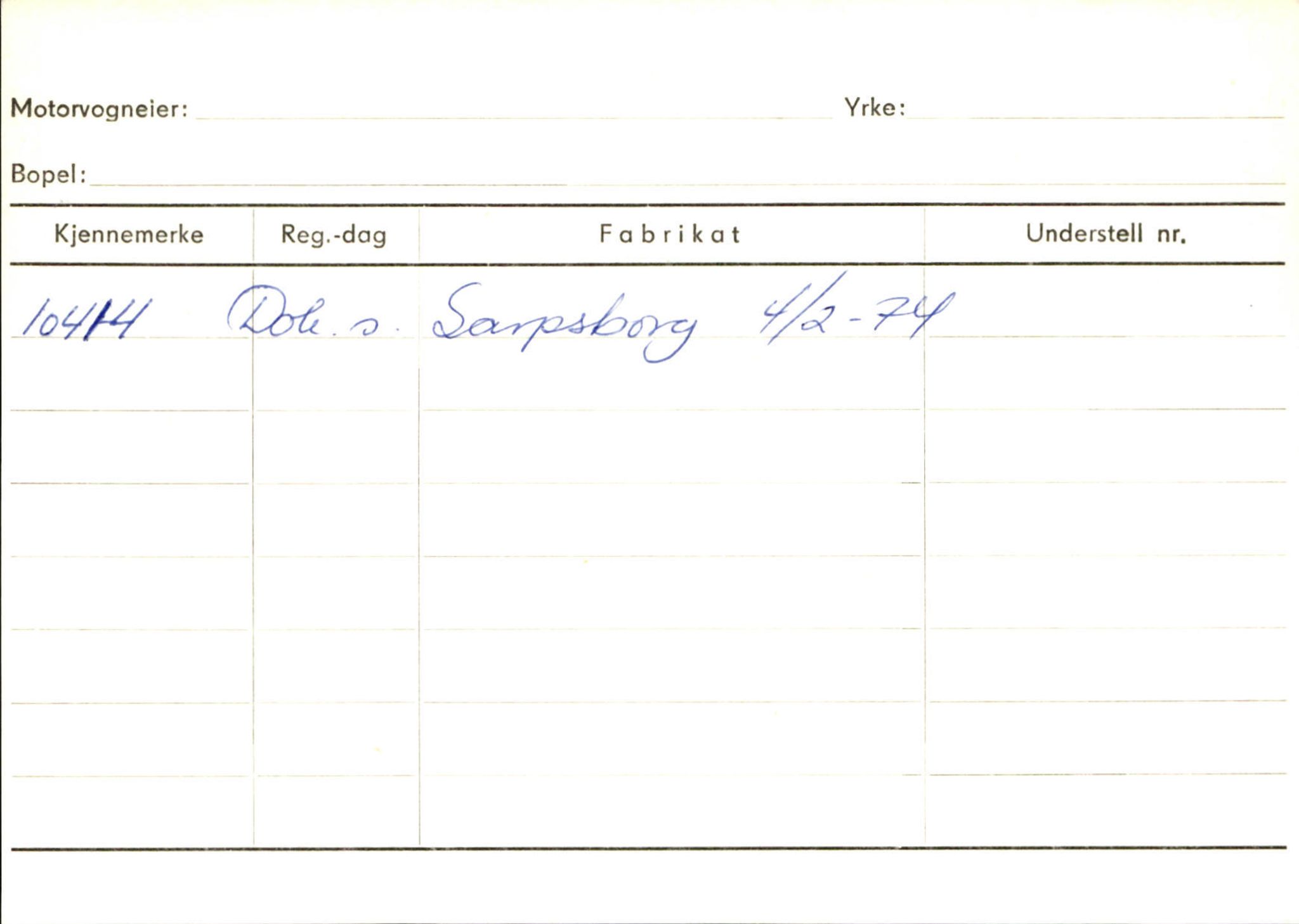 Statens vegvesen, Sogn og Fjordane vegkontor, SAB/A-5301/4/F/L0131: Eigarregister Høyanger P-Å. Stryn S-Å, 1945-1975, p. 272