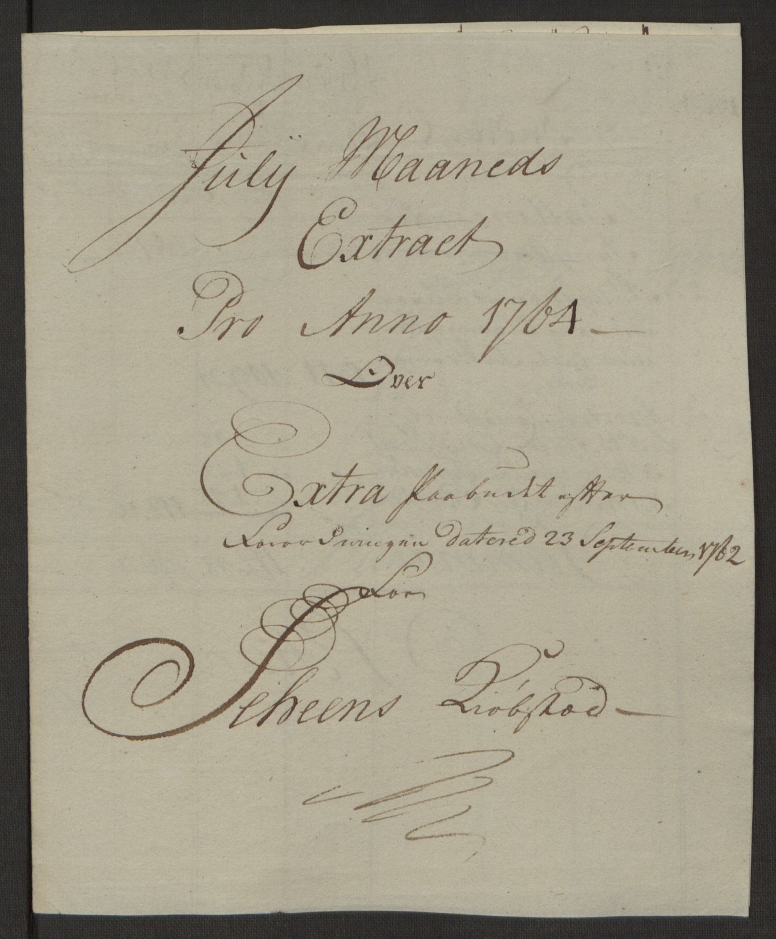 Rentekammeret inntil 1814, Reviderte regnskaper, Byregnskaper, AV/RA-EA-4066/R/Rj/L0198/0001: [J4] Kontribusjonsregnskap / Ekstraskatt, 1762-1768, p. 294